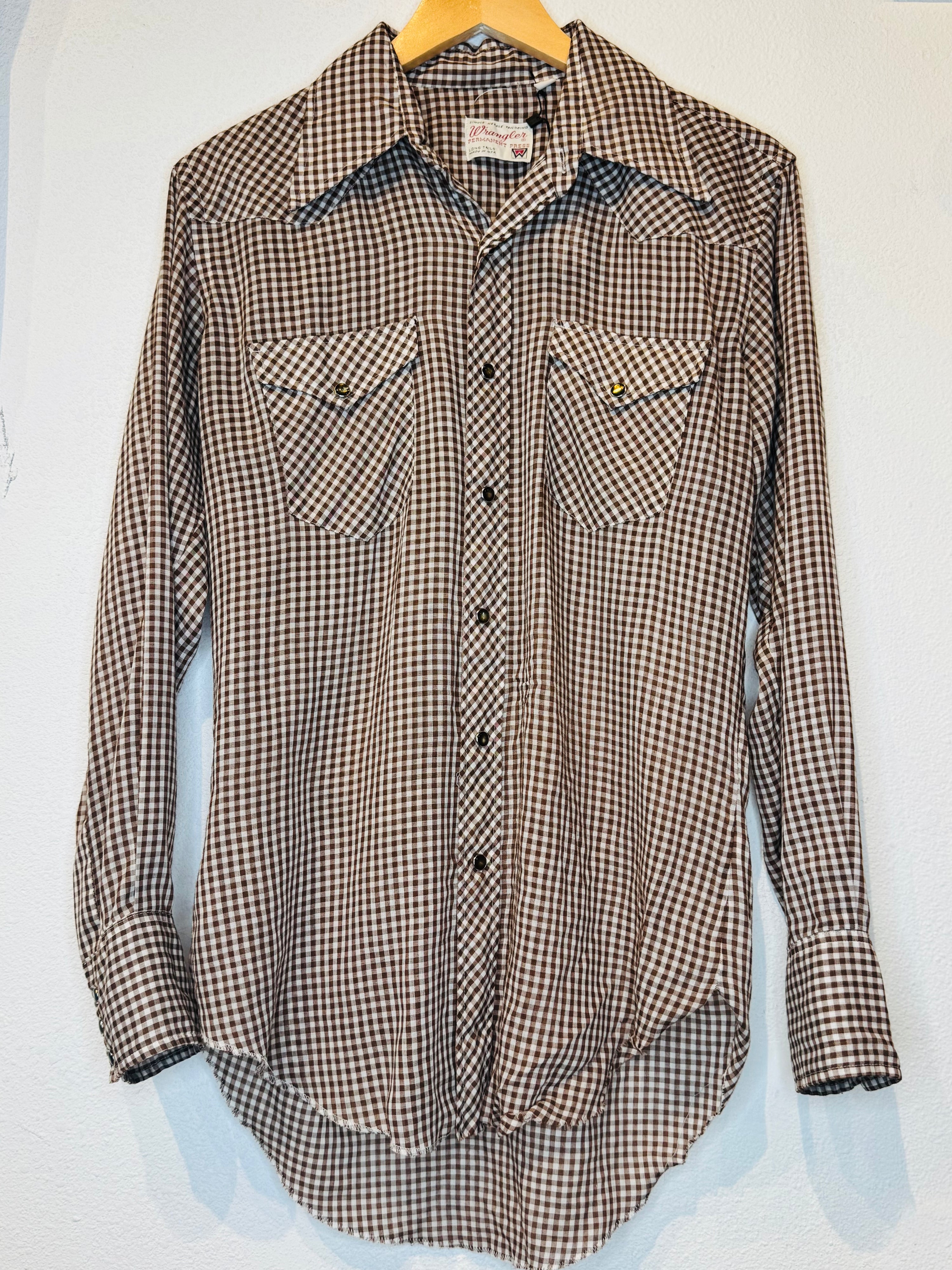 Wrangler Check Vintage Pearl Snap