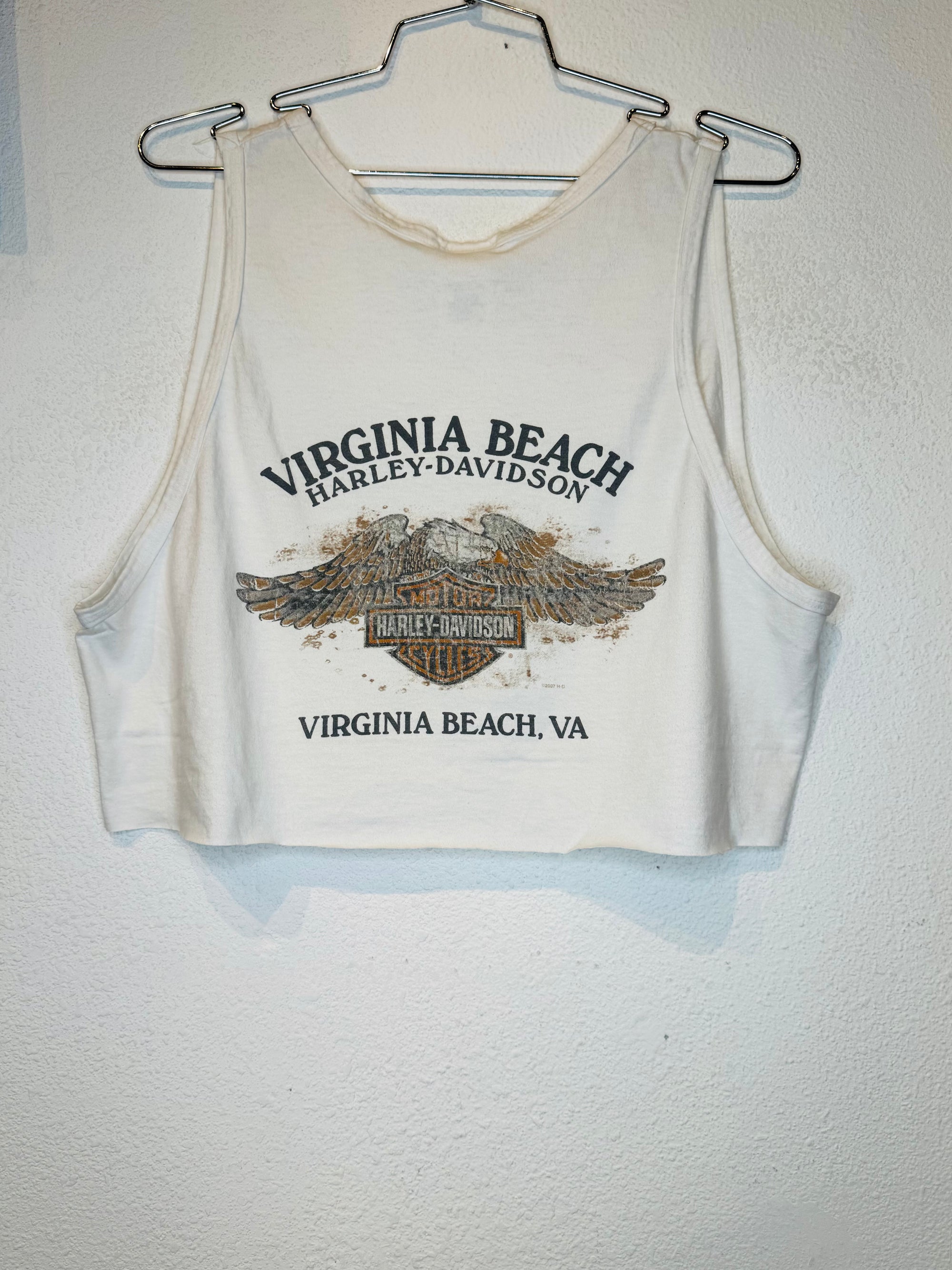 Virginia Beach Harley Vintage Crop Tank