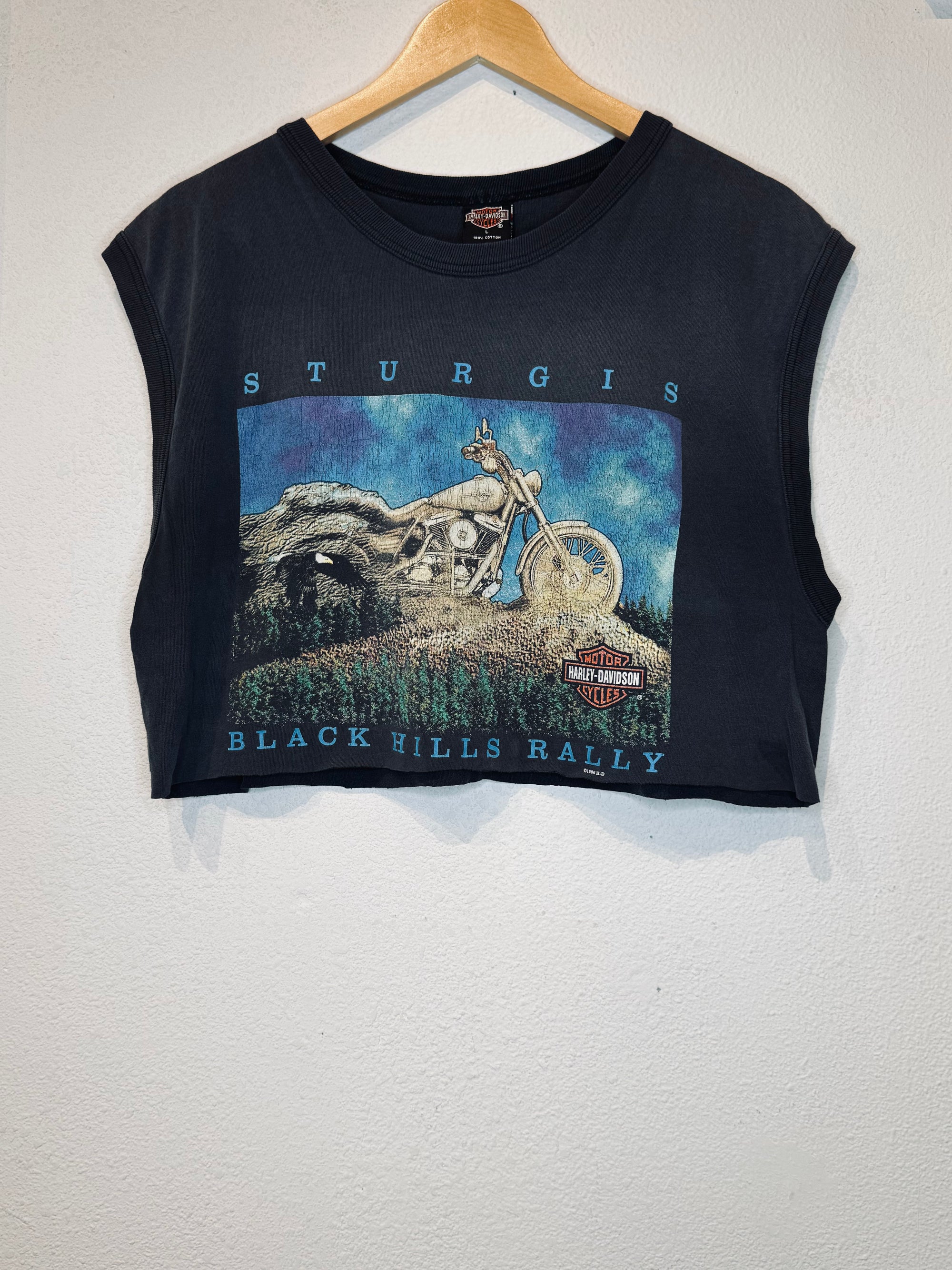 Sturgis '96 Harley Vintage Crop Tank