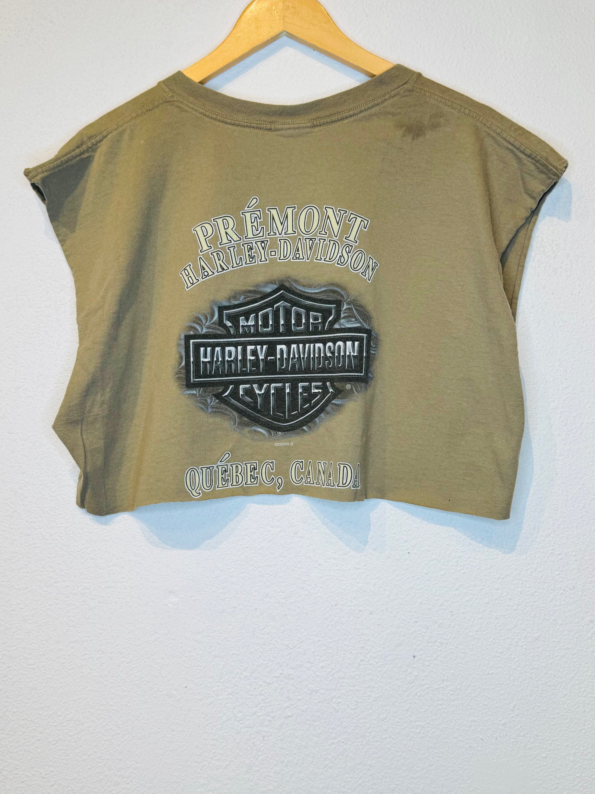 Quebec Harley Vintage Crop Tank