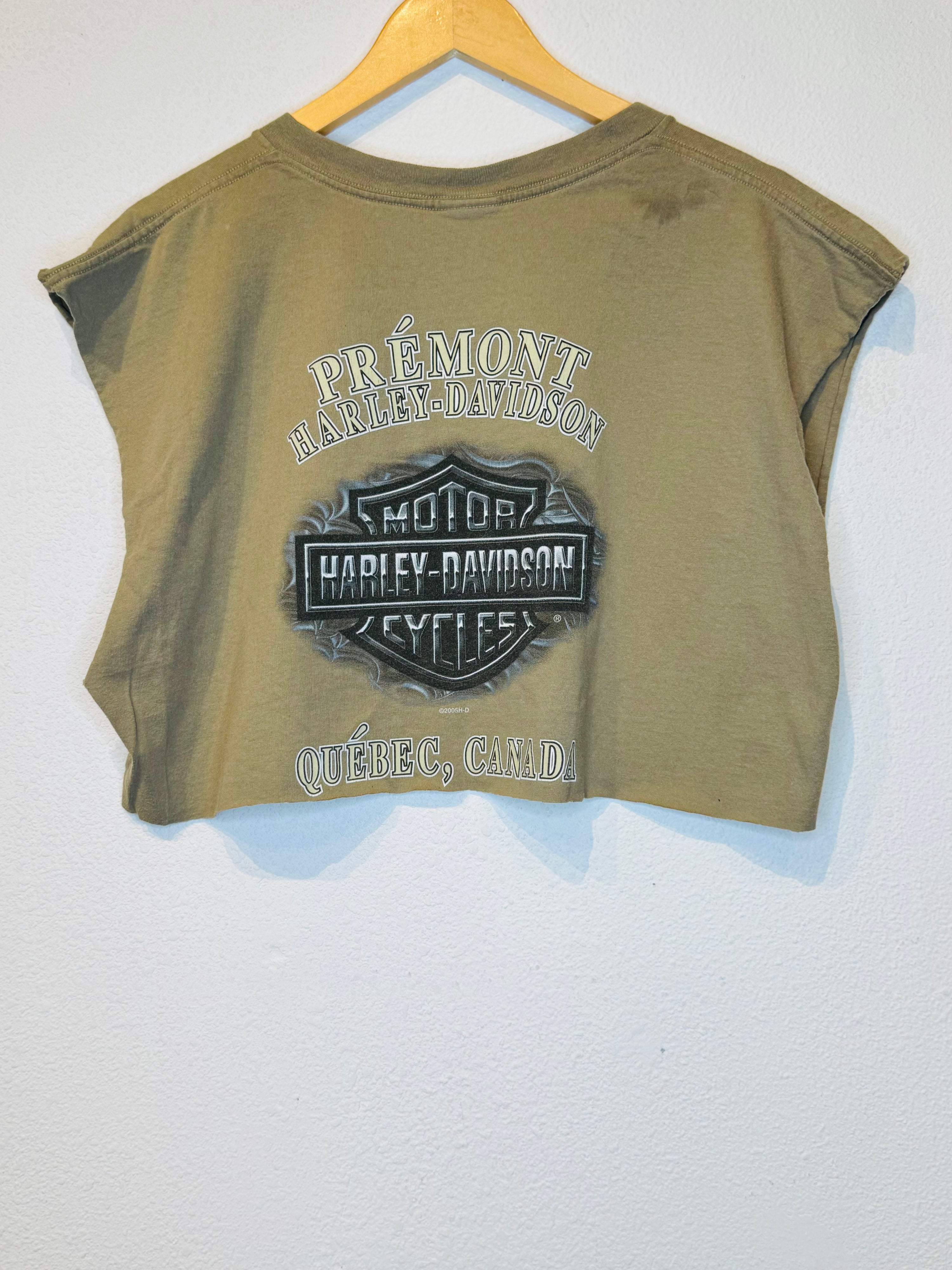 Quebec Harley Vintage Crop Tank