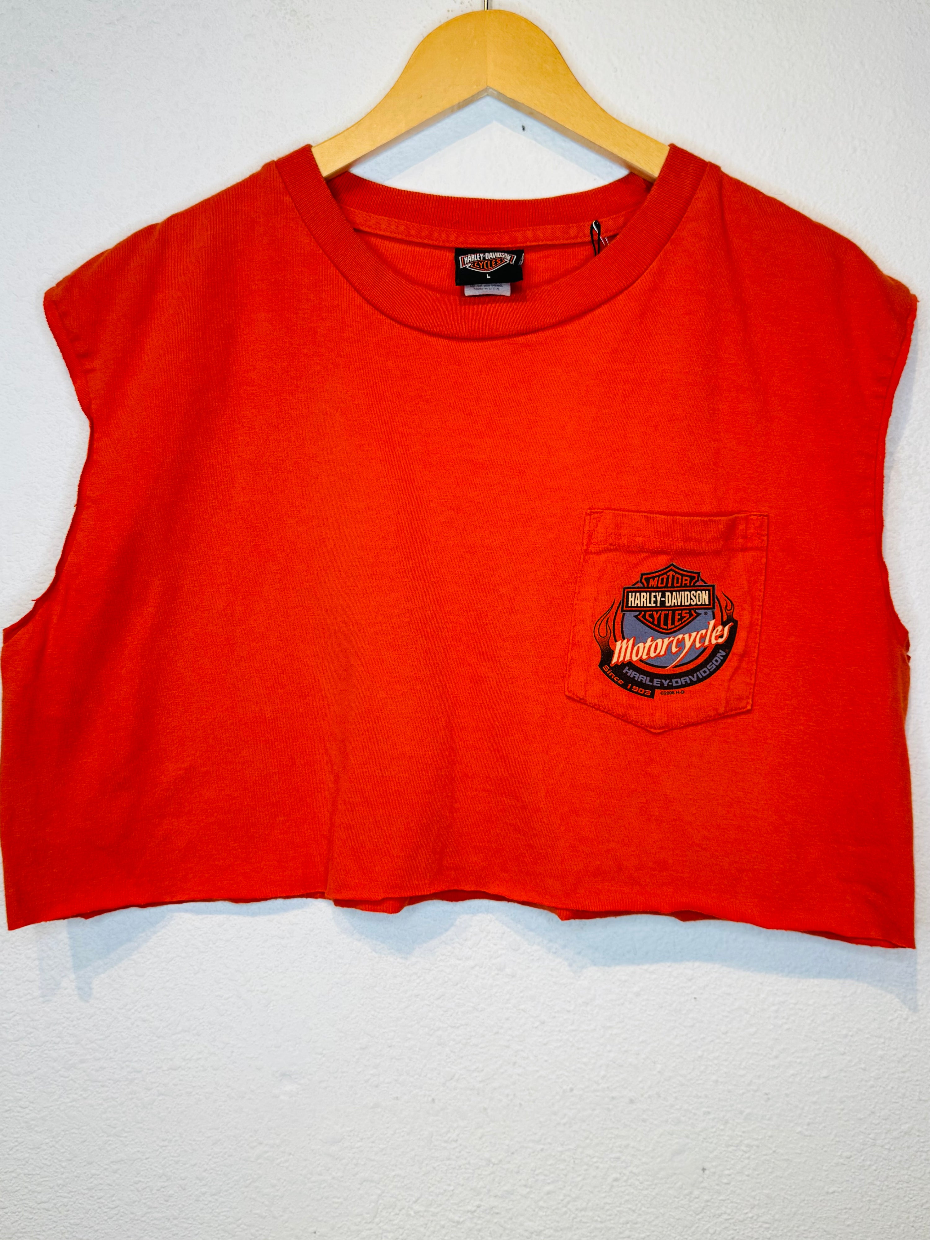 Tulsa Harley Vintage Crop Tank
