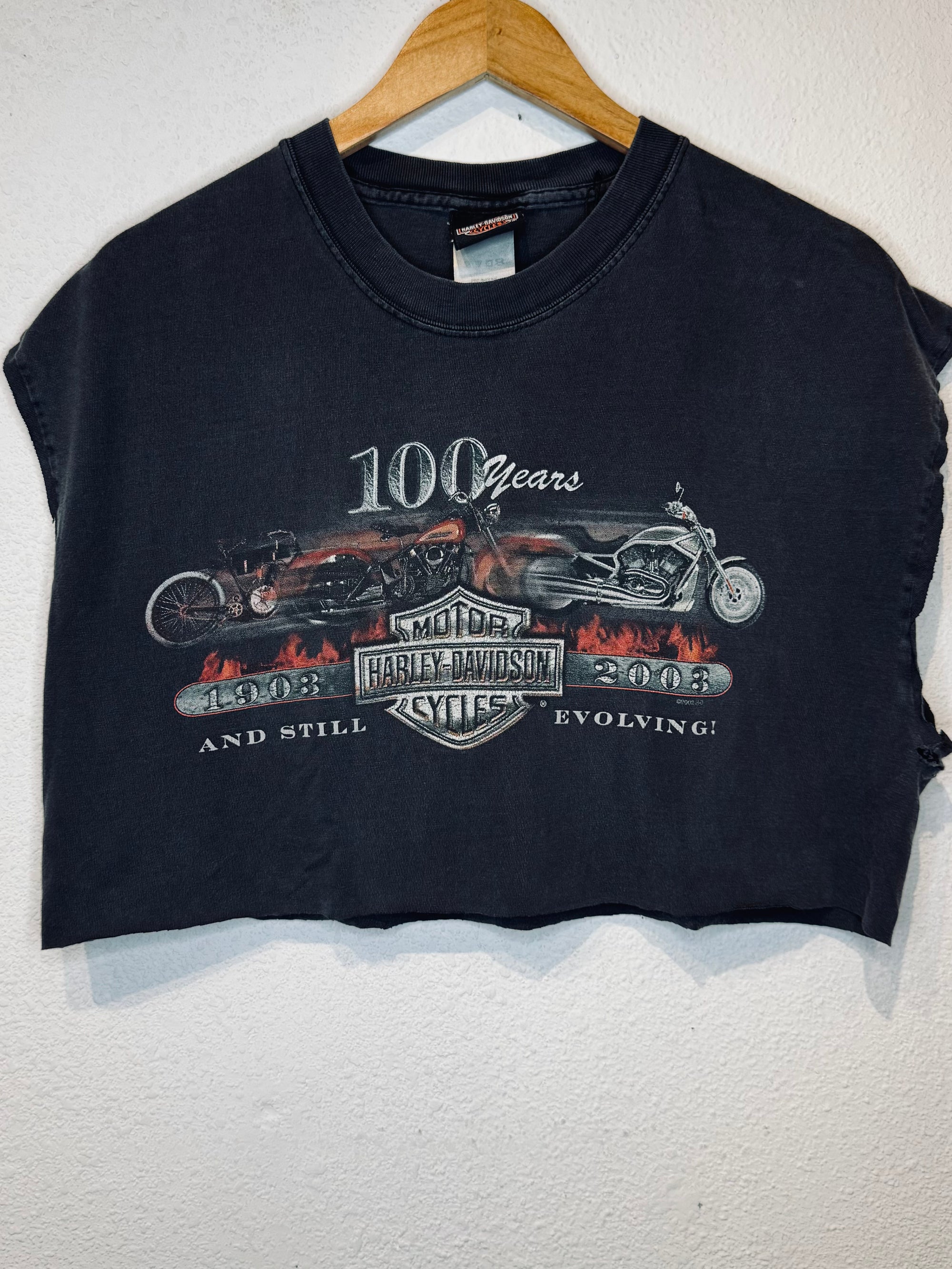 Greenville Harley Vintage Crop Tank