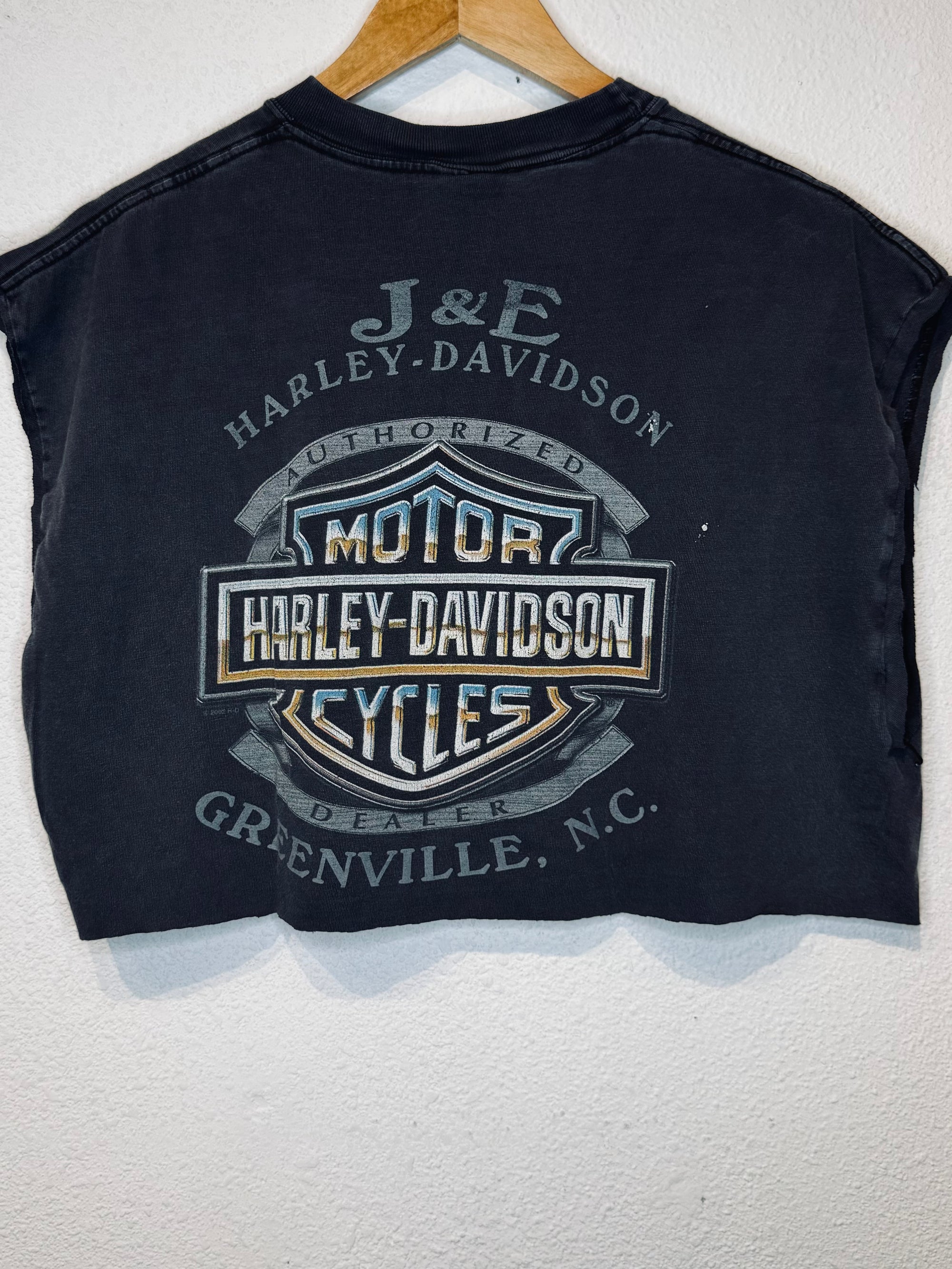 Greenville Harley Vintage Crop Tank