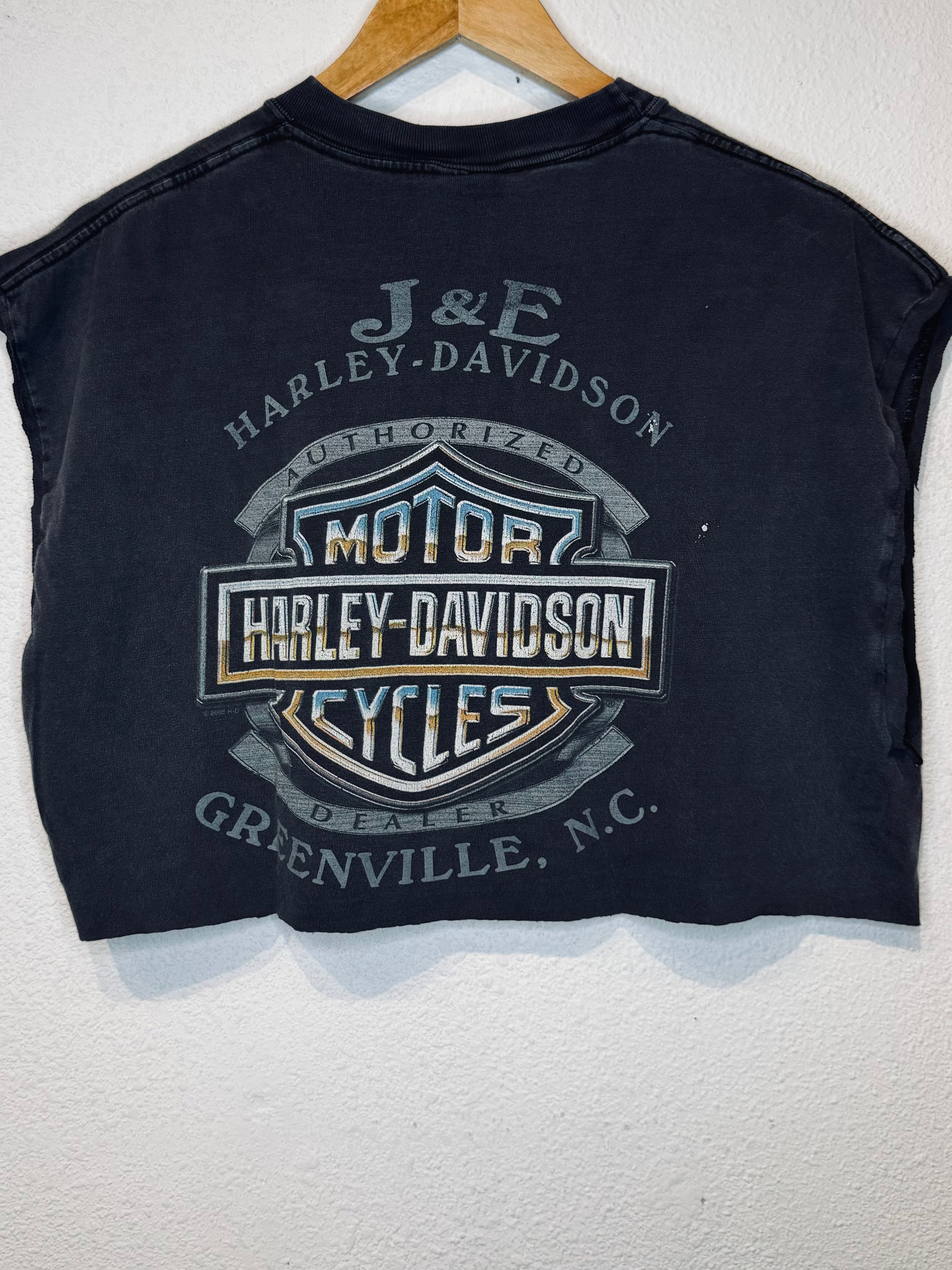 Greenville Harley Vintage Crop Tank
