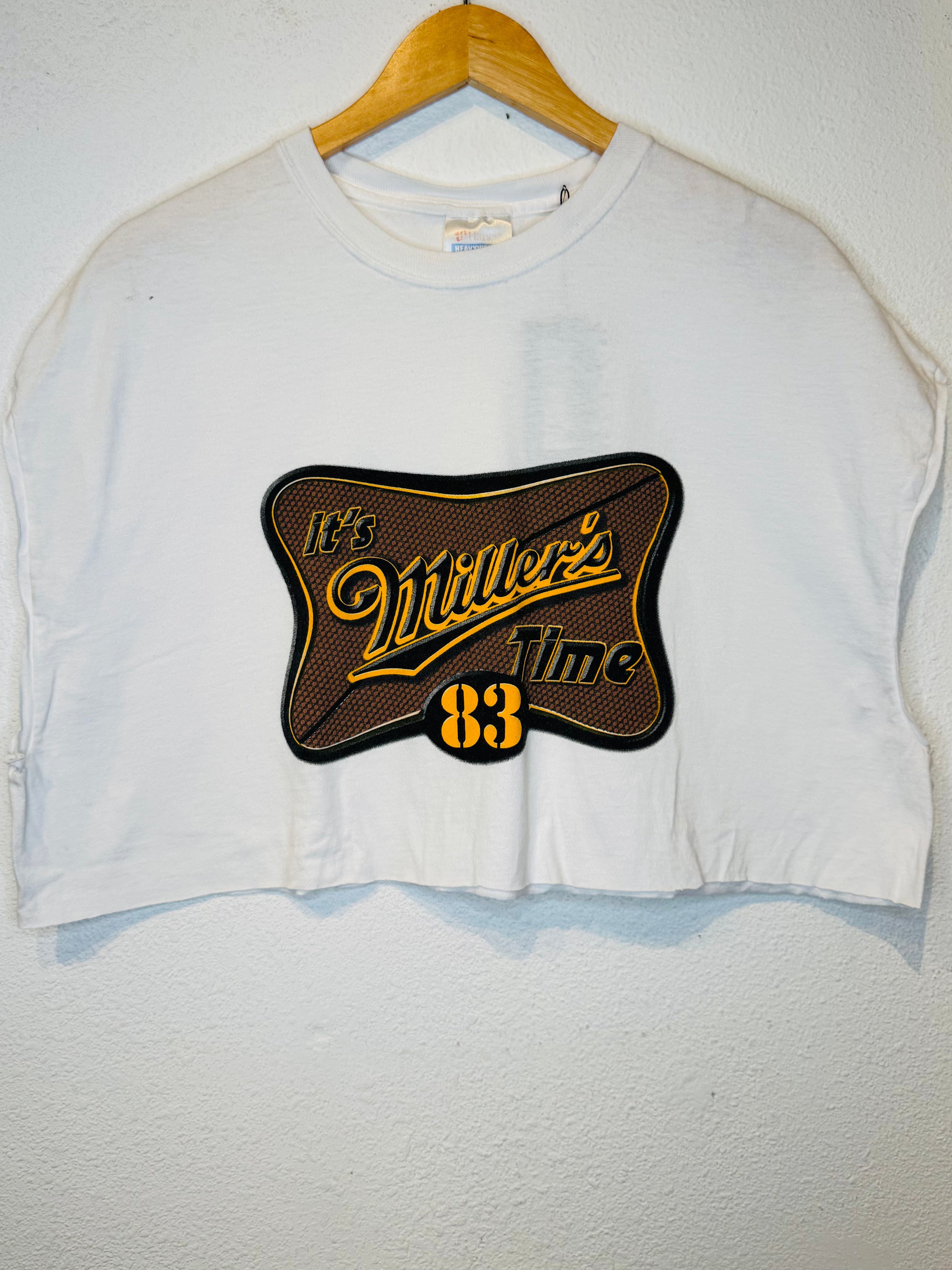Miller Time 83 Vintage Crop Tank