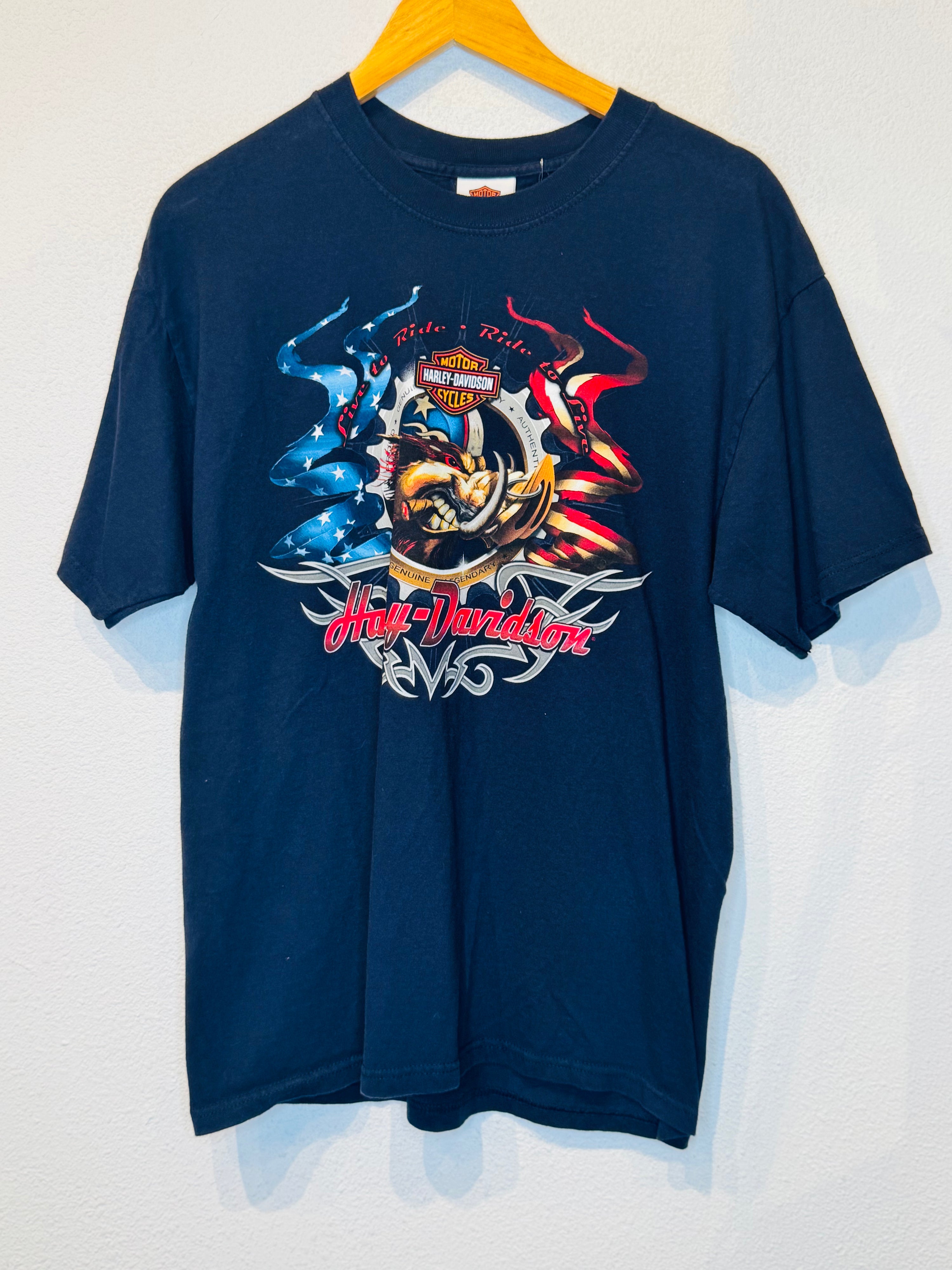 Live to Ride Harley Vintage Tee