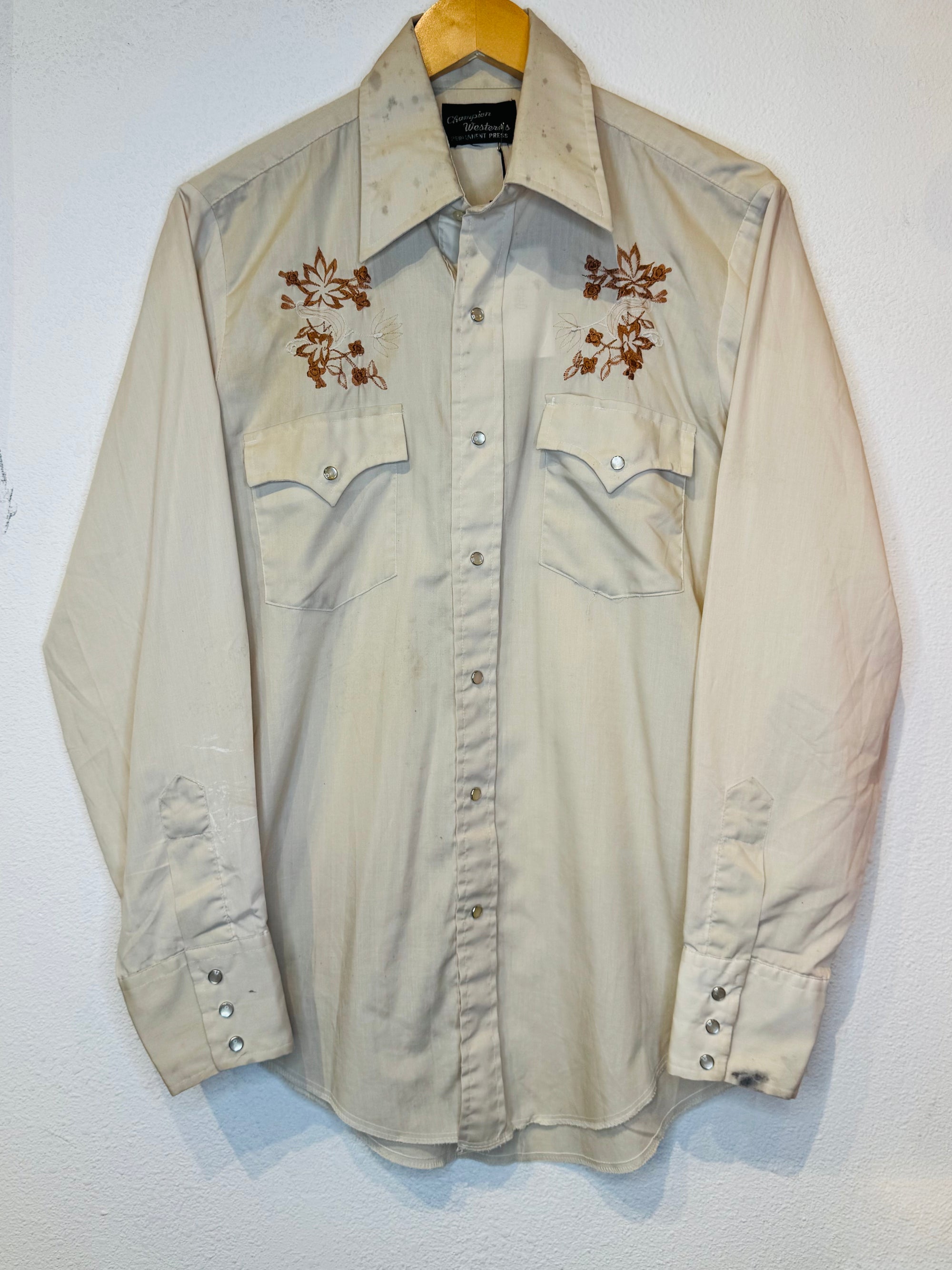 Floral Vintage Pearl Snap