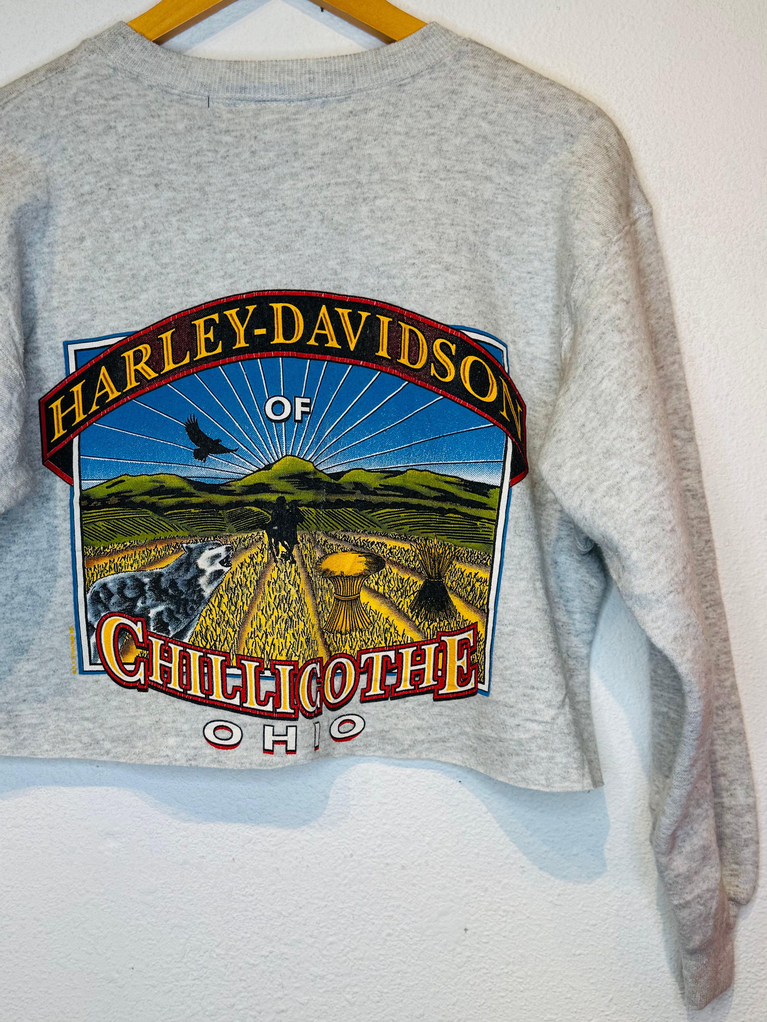 Ohio Harley Vintage Crop Crewneck