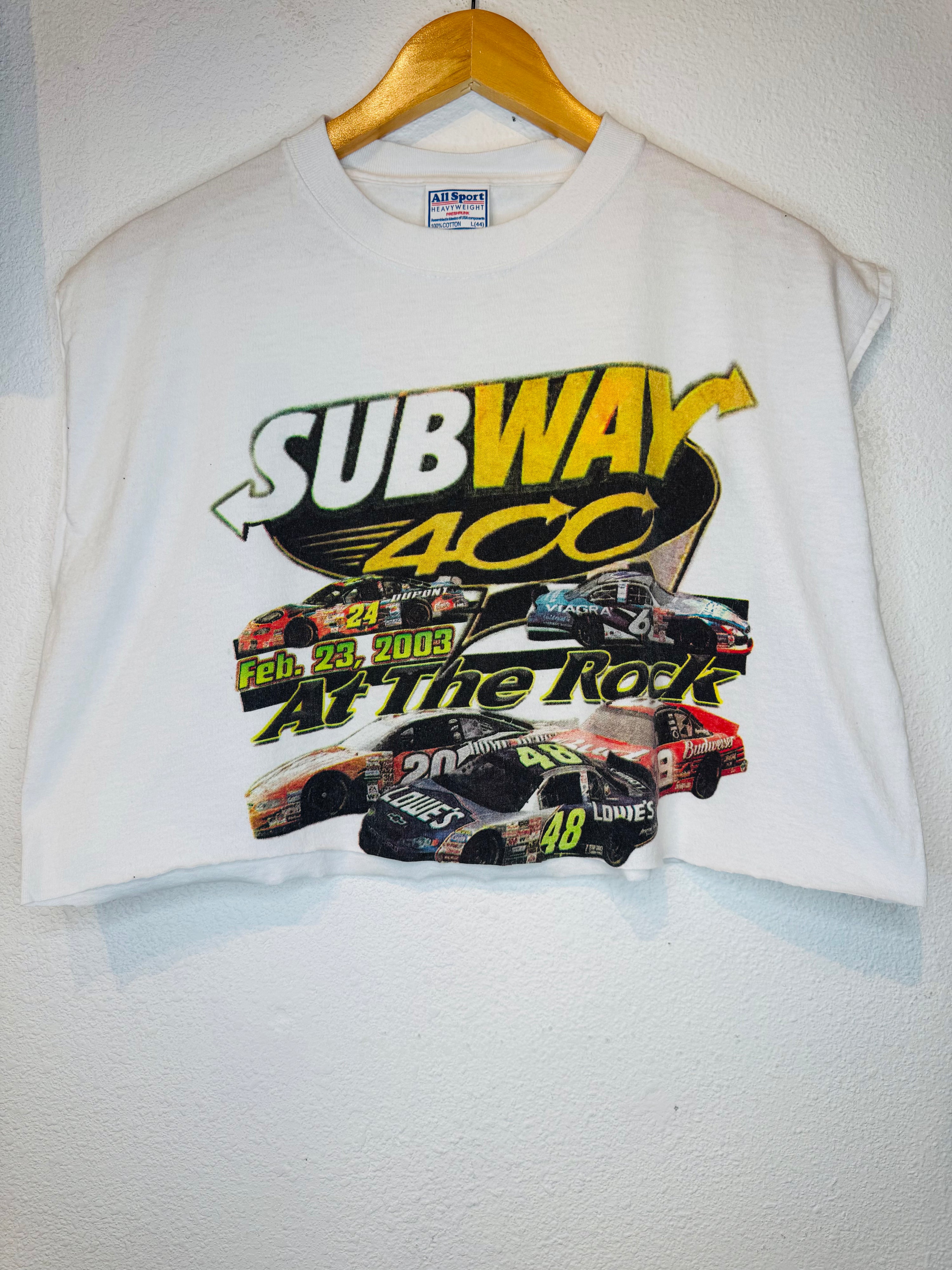 NASCAR at the Rock Vintage Crop Tank