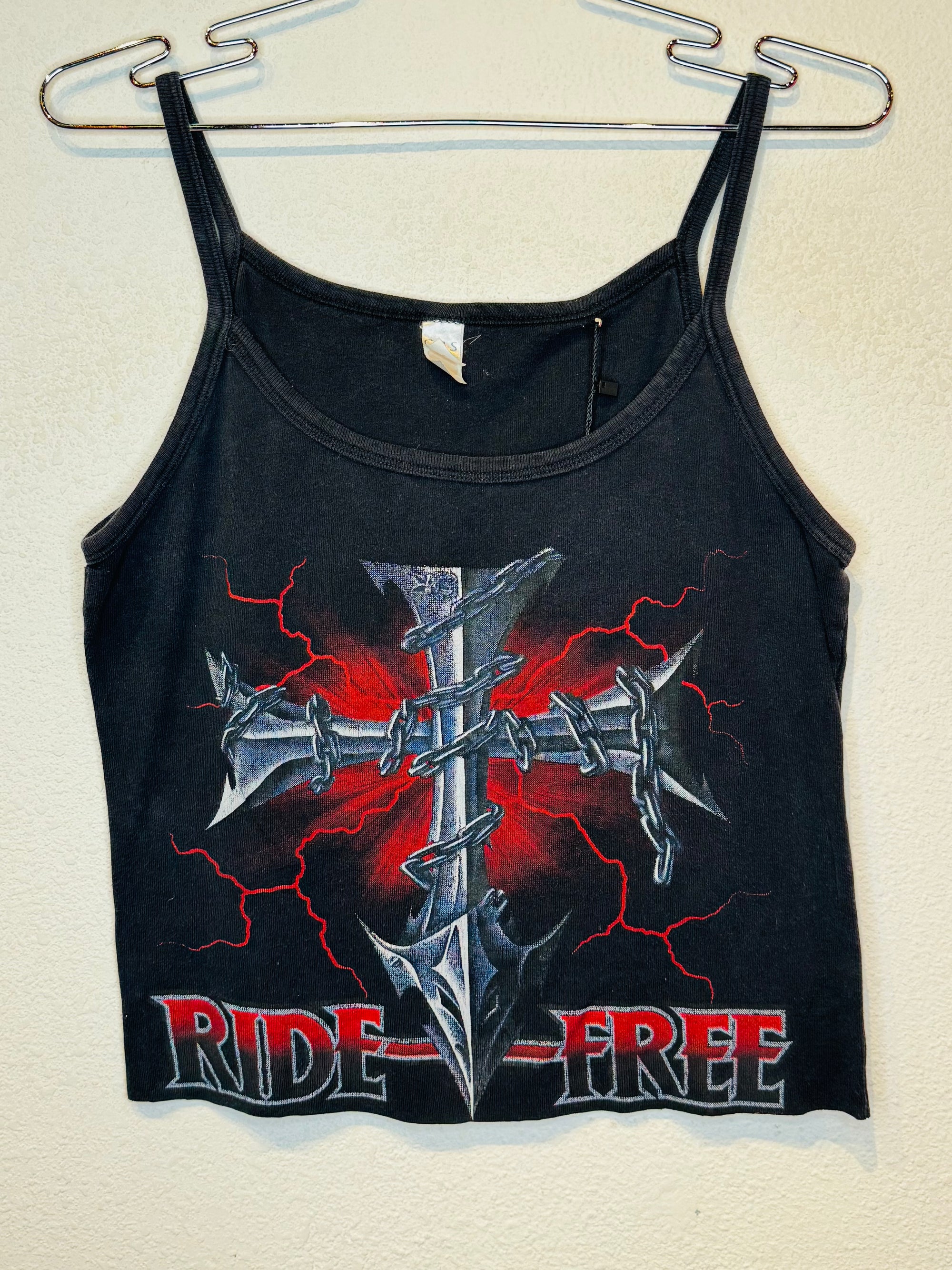 Ride Free Vintage Crop Tank