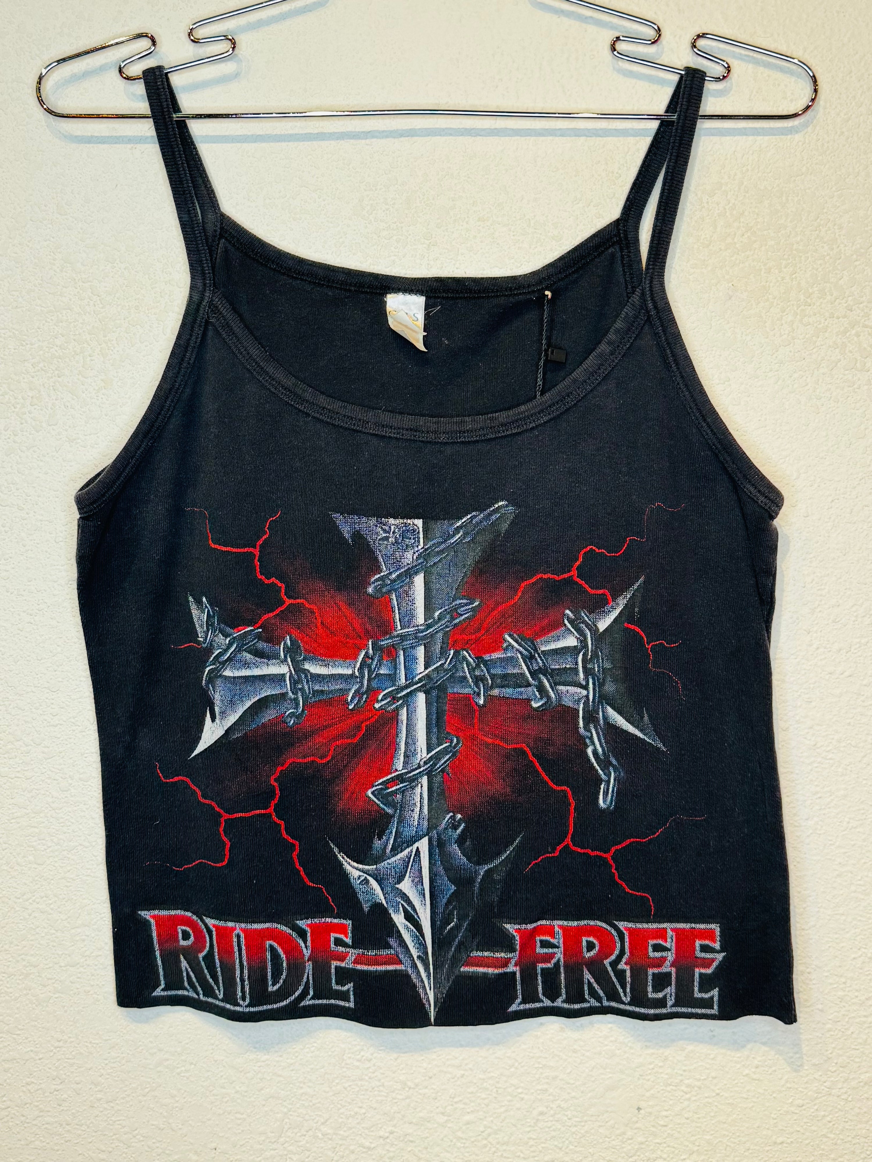 Ride Free Vintage Crop Tank