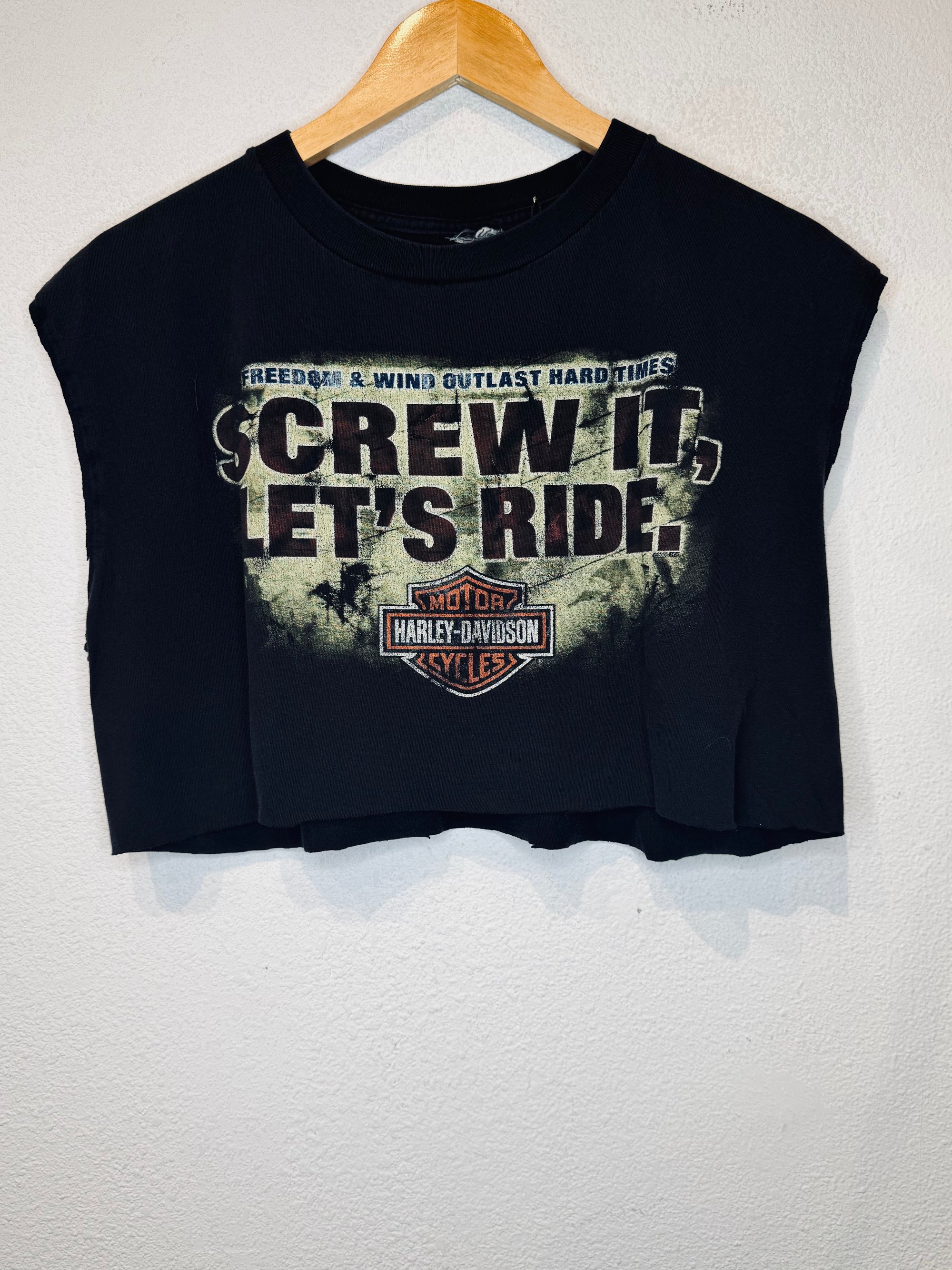 Screw It Harley Vintage Crop Tank