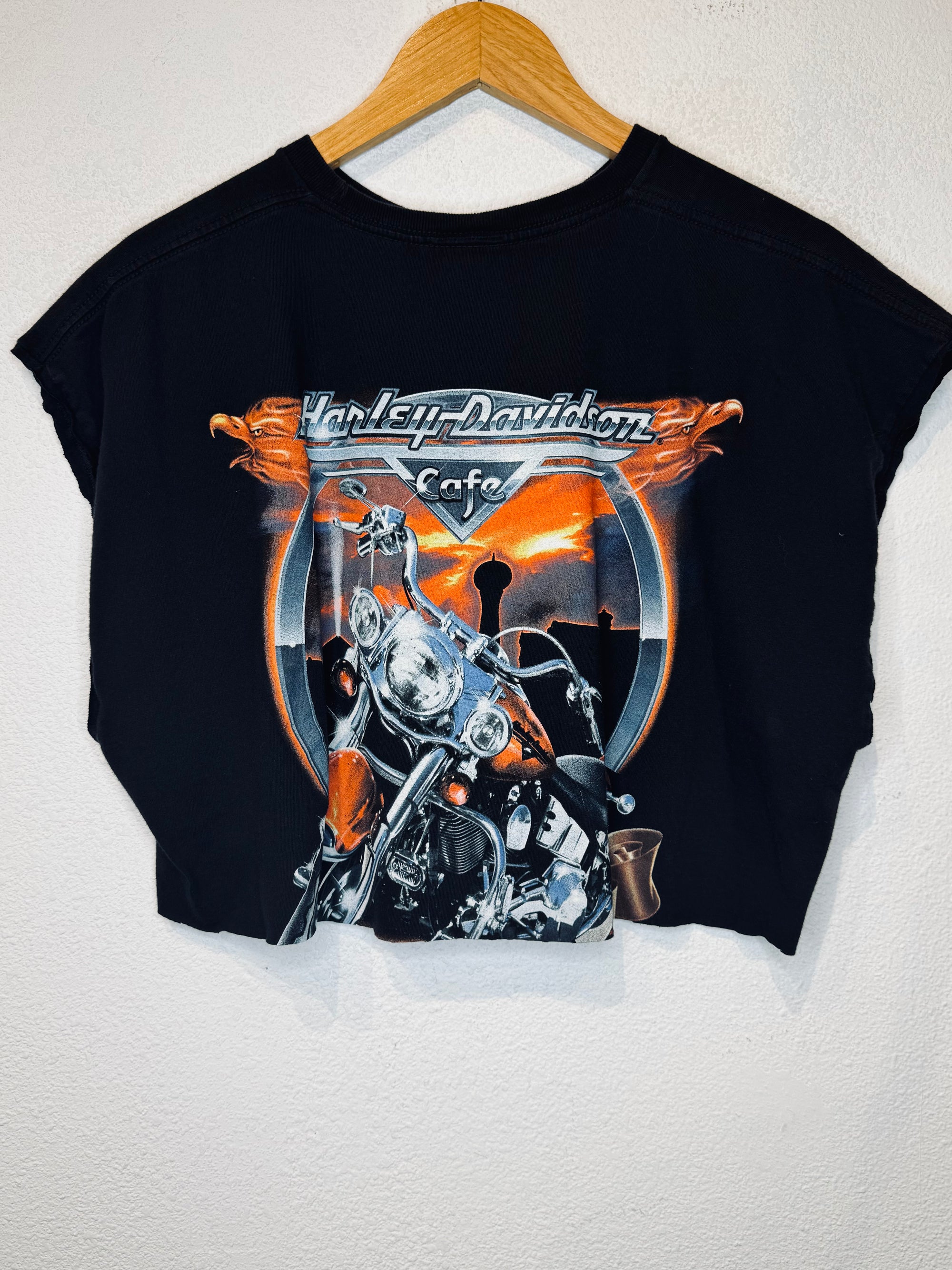 Cafe Harley Vintage Crop Tank