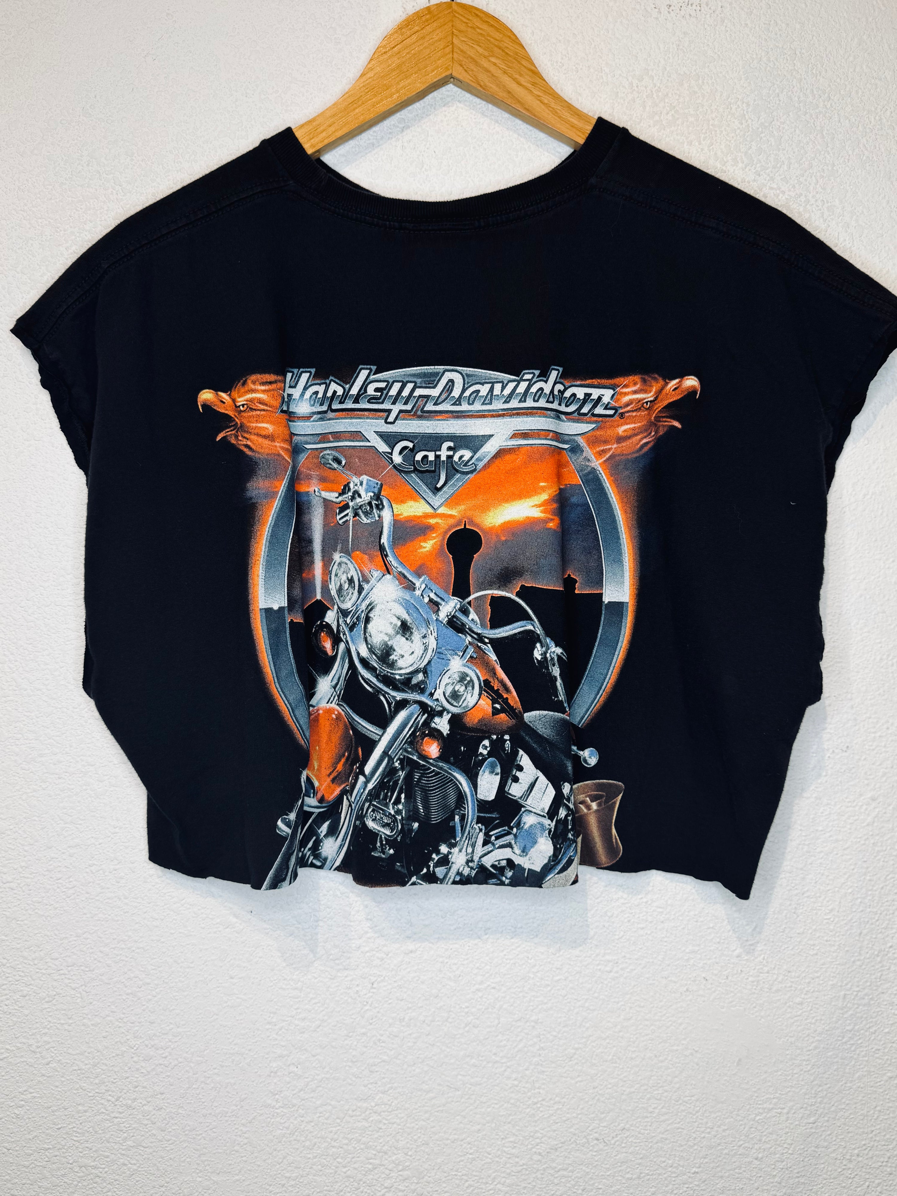 Cafe Harley Vintage Crop Tank