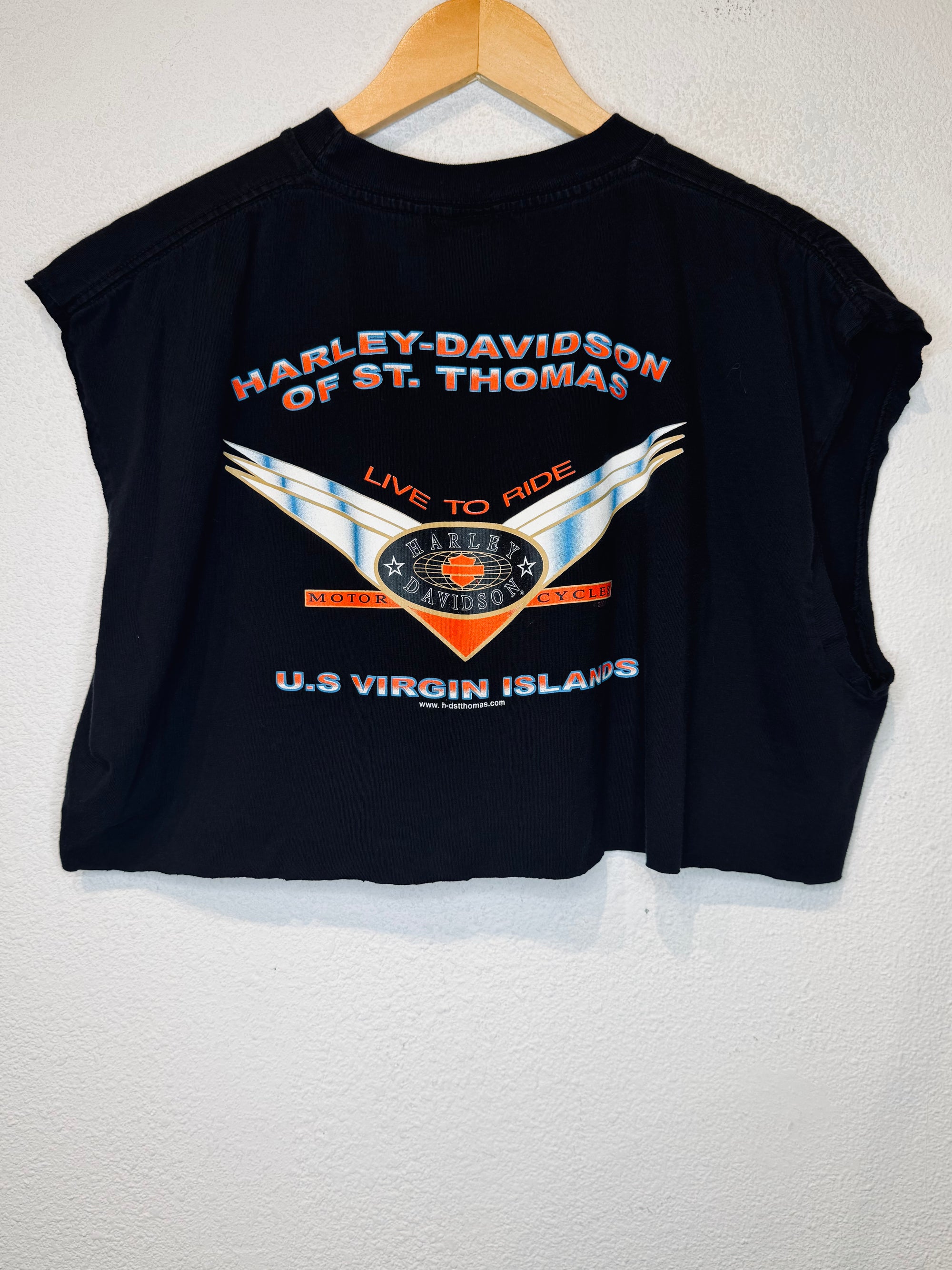 Caribean Harley Vintage Crop Tank