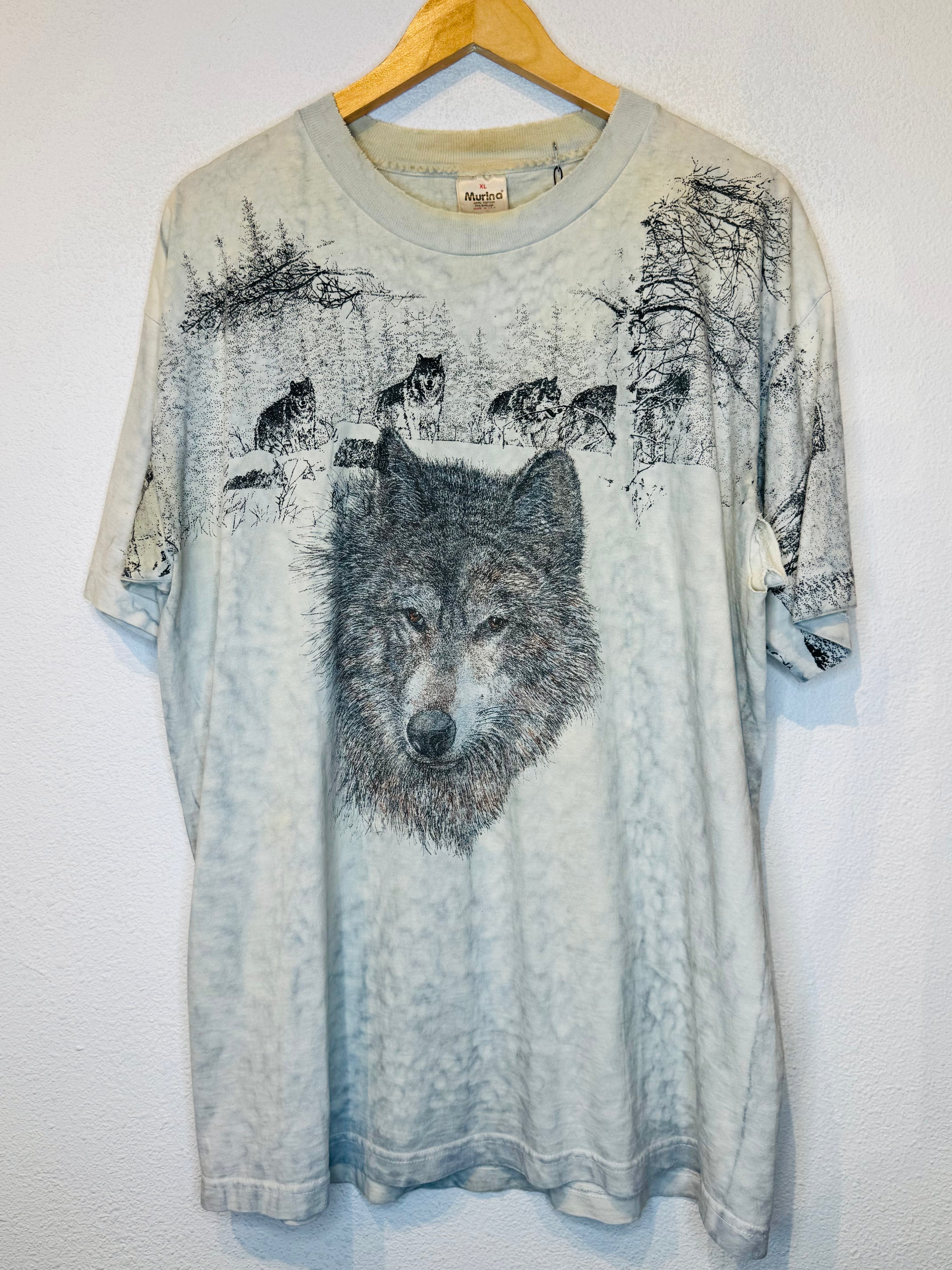 Snowy Wolves Vintage Tee