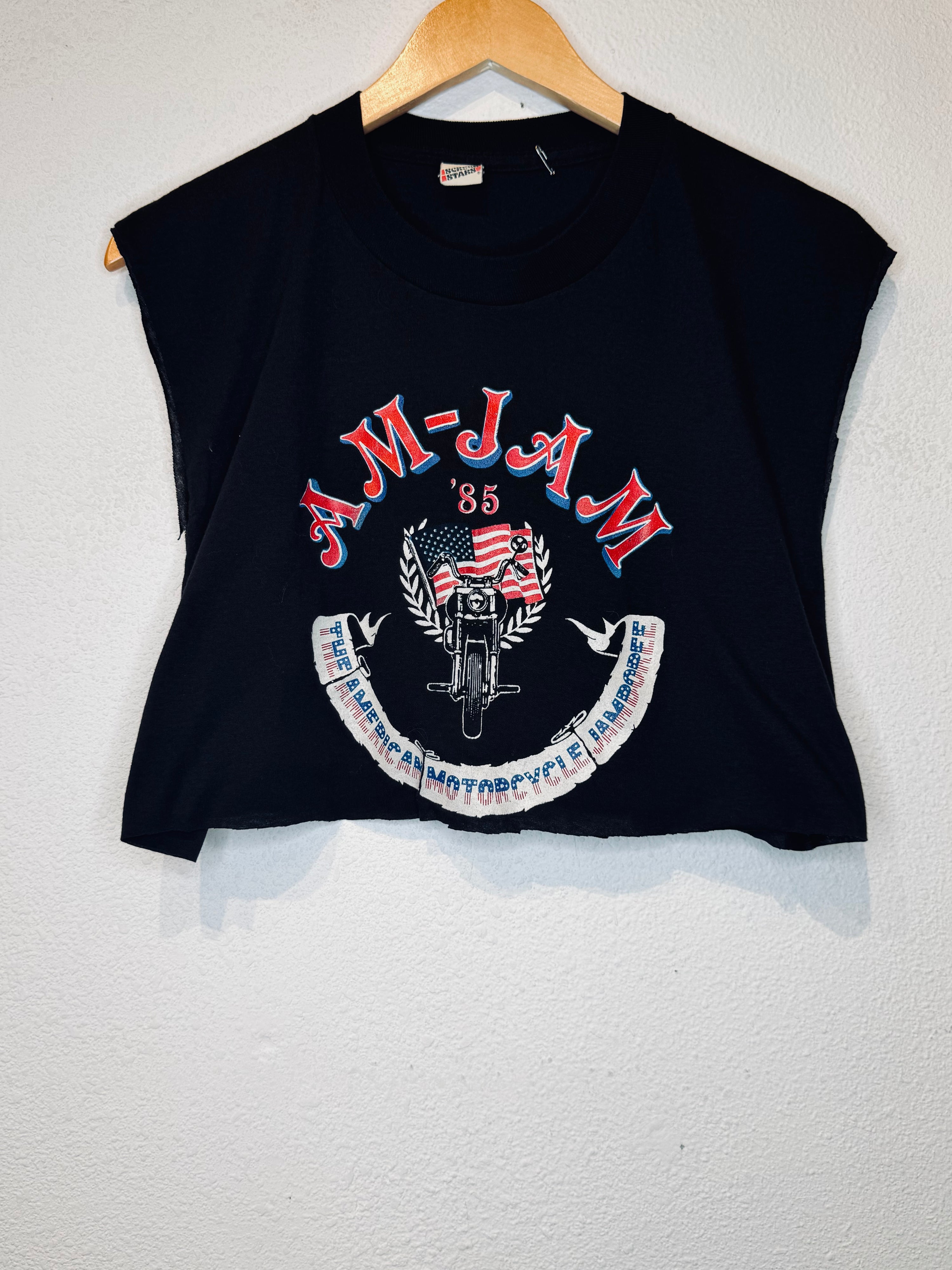 Am Jam '85 Vintage Crop Tank