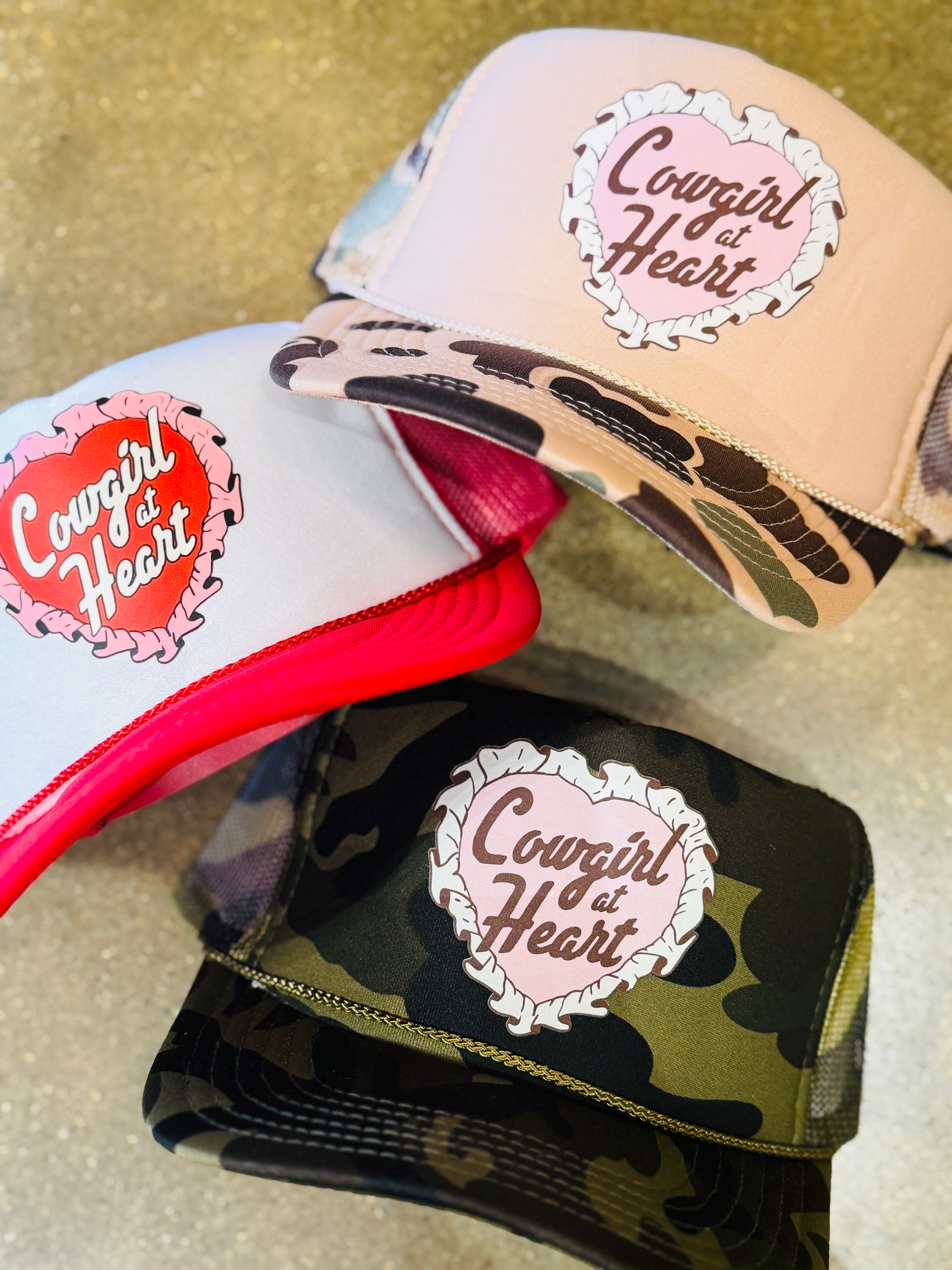 Cowgirl at Heart Trucker Hat