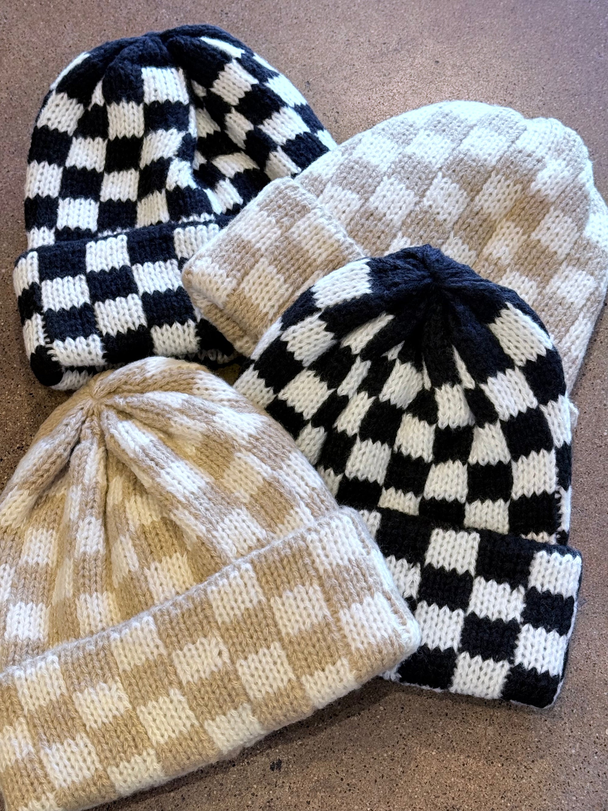 Checkered Beanie