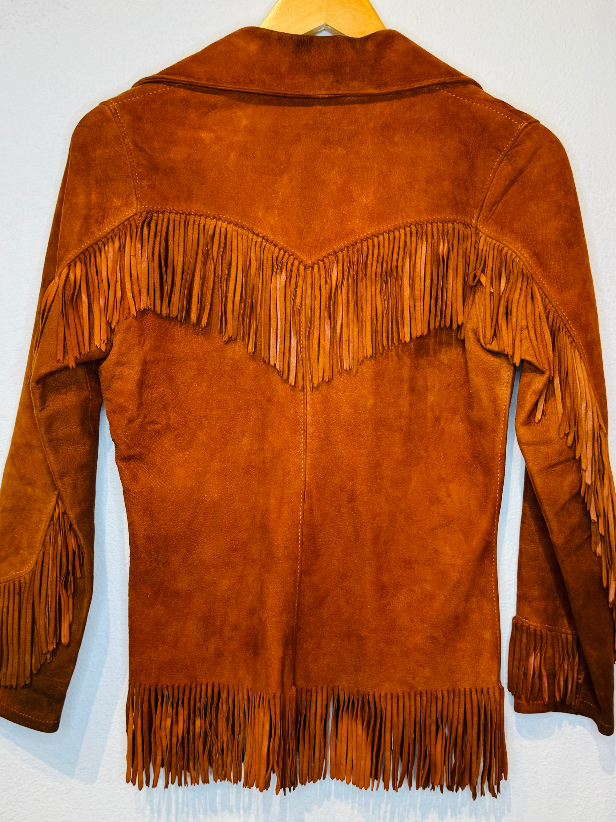 Suede Fringe Vintage Jacket