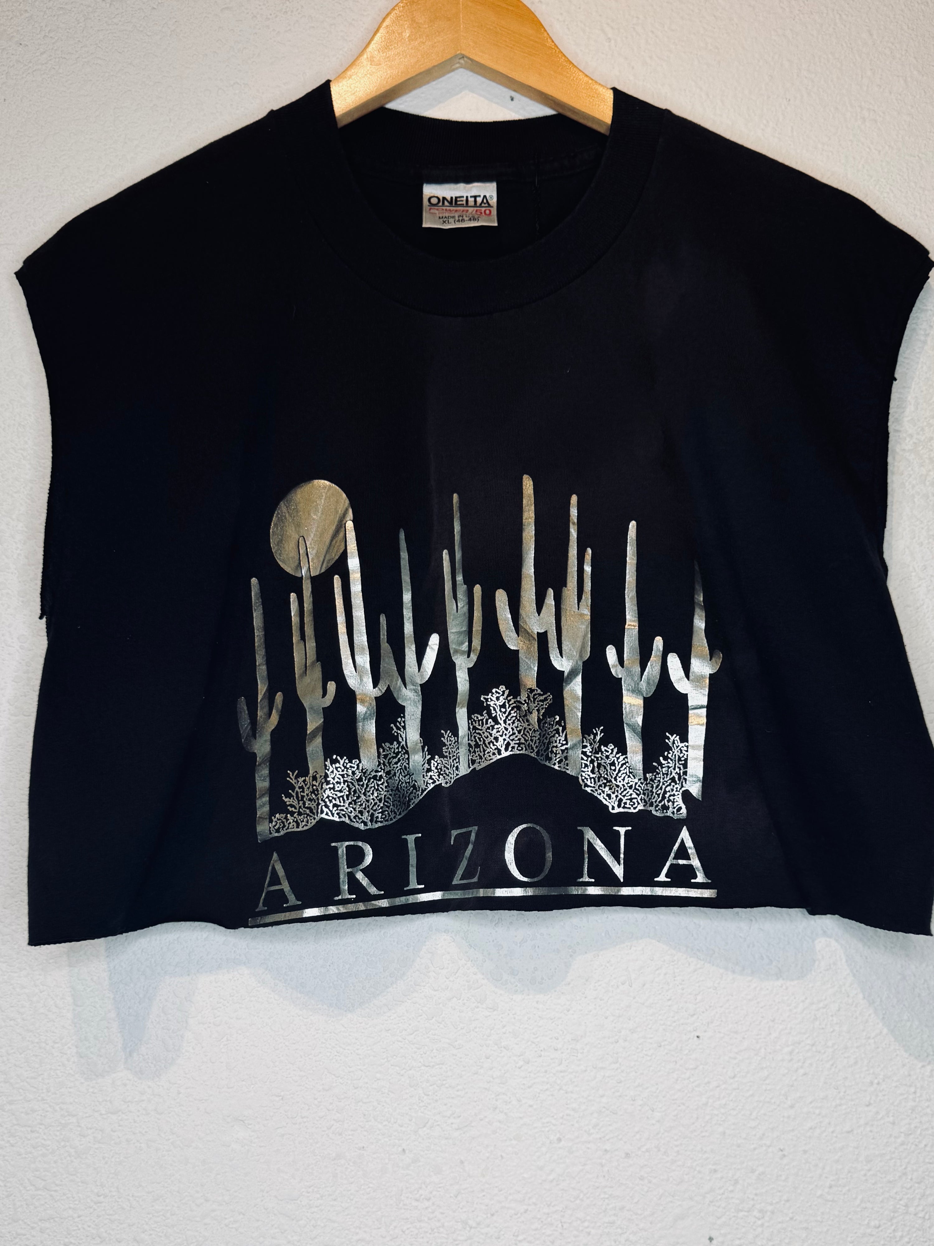 Arizona Cactus Vintage Crop Tank