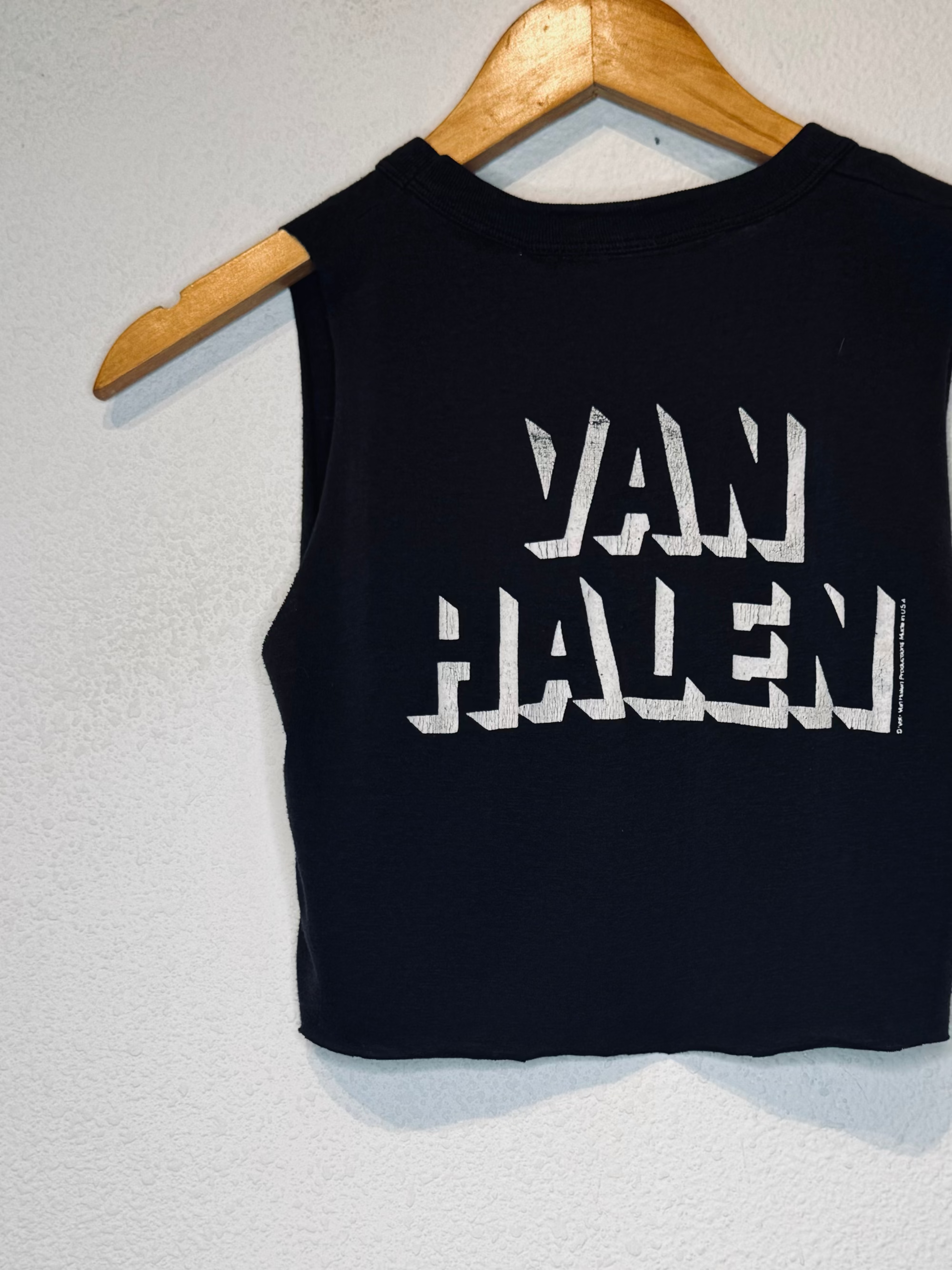 1980 Van Halen Vintage Crop Tank