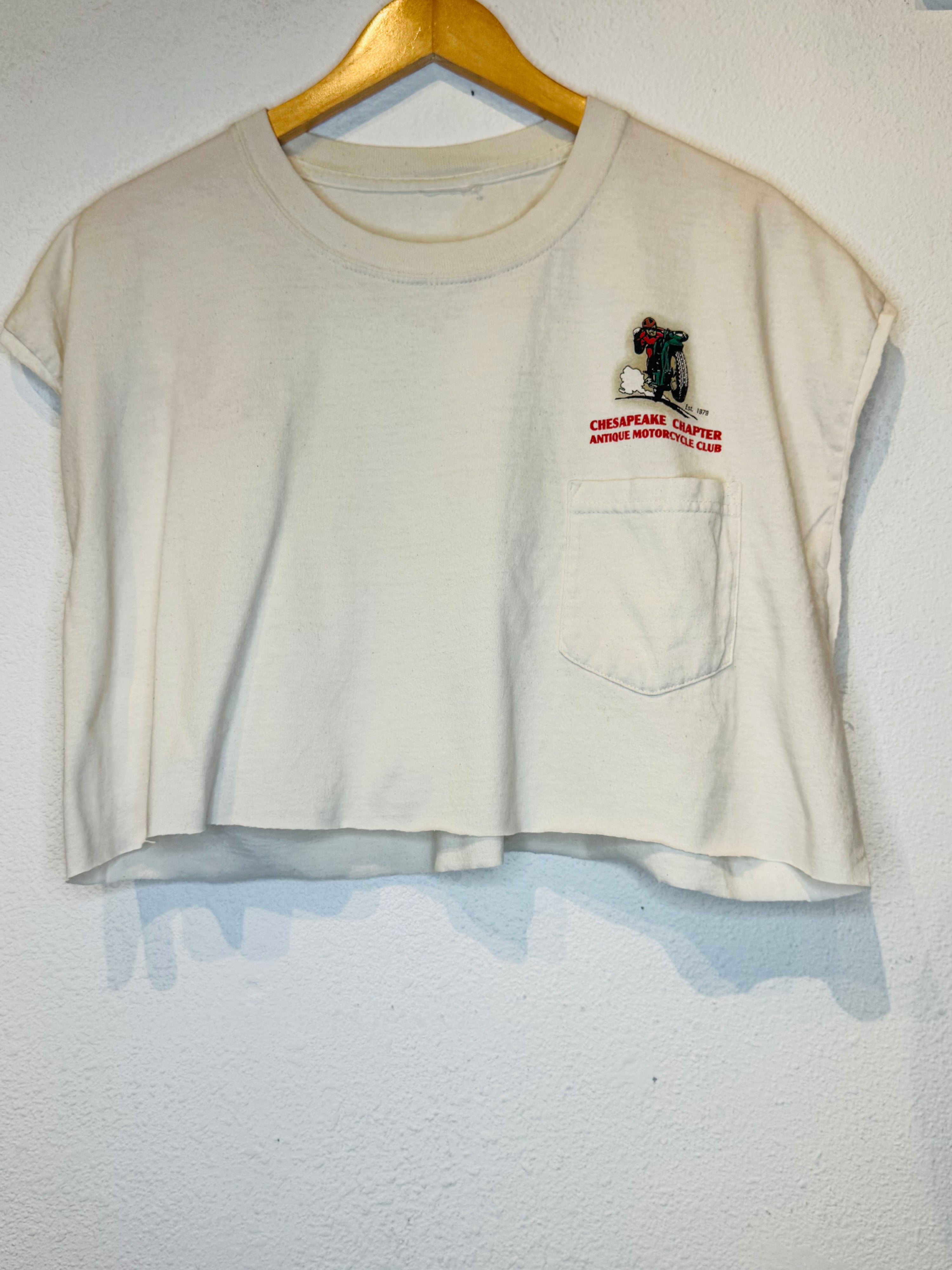 Chesapeake Moto Club Vintage Crop Tank
