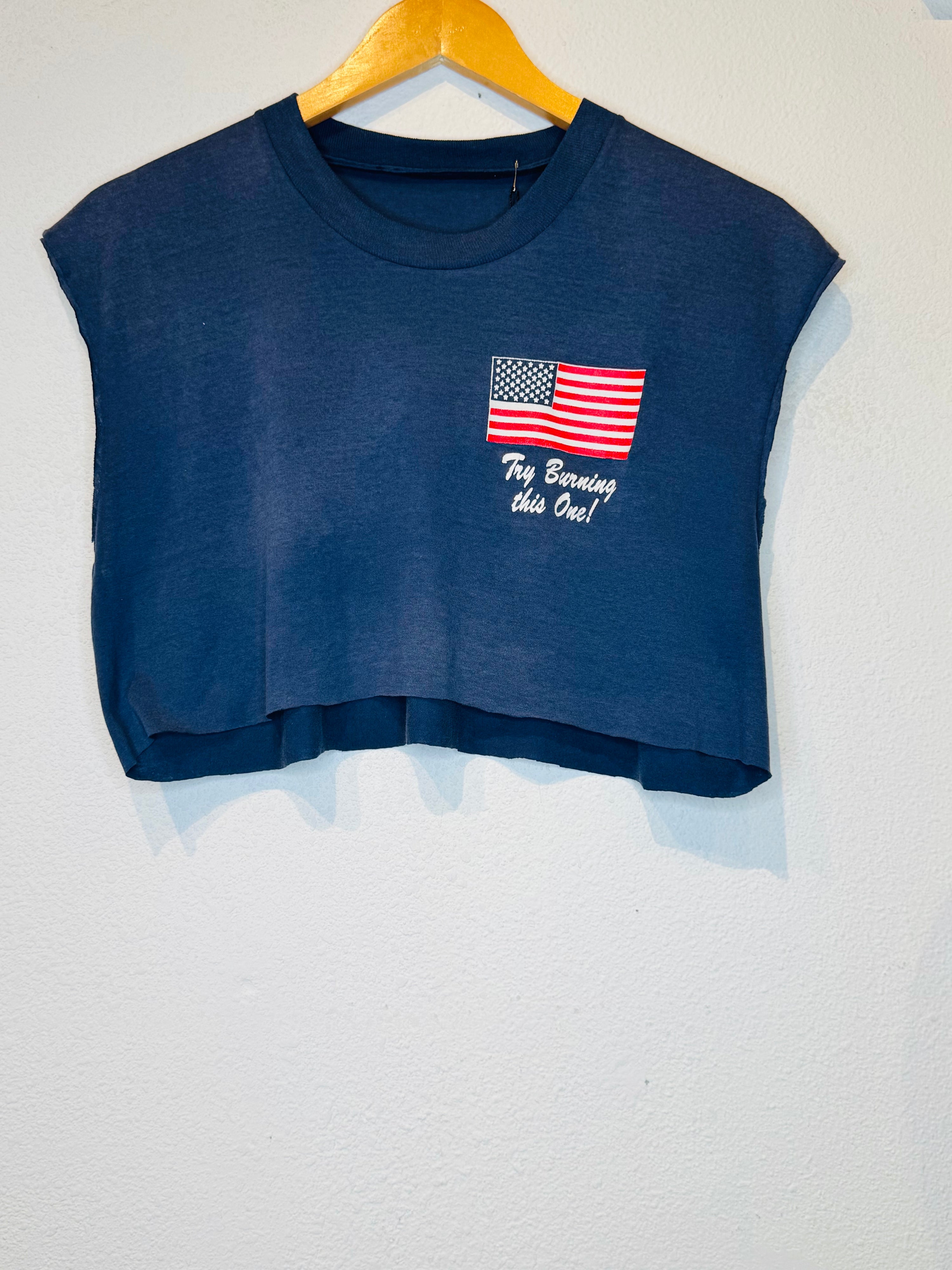 Burn This Vintage Crop Tank