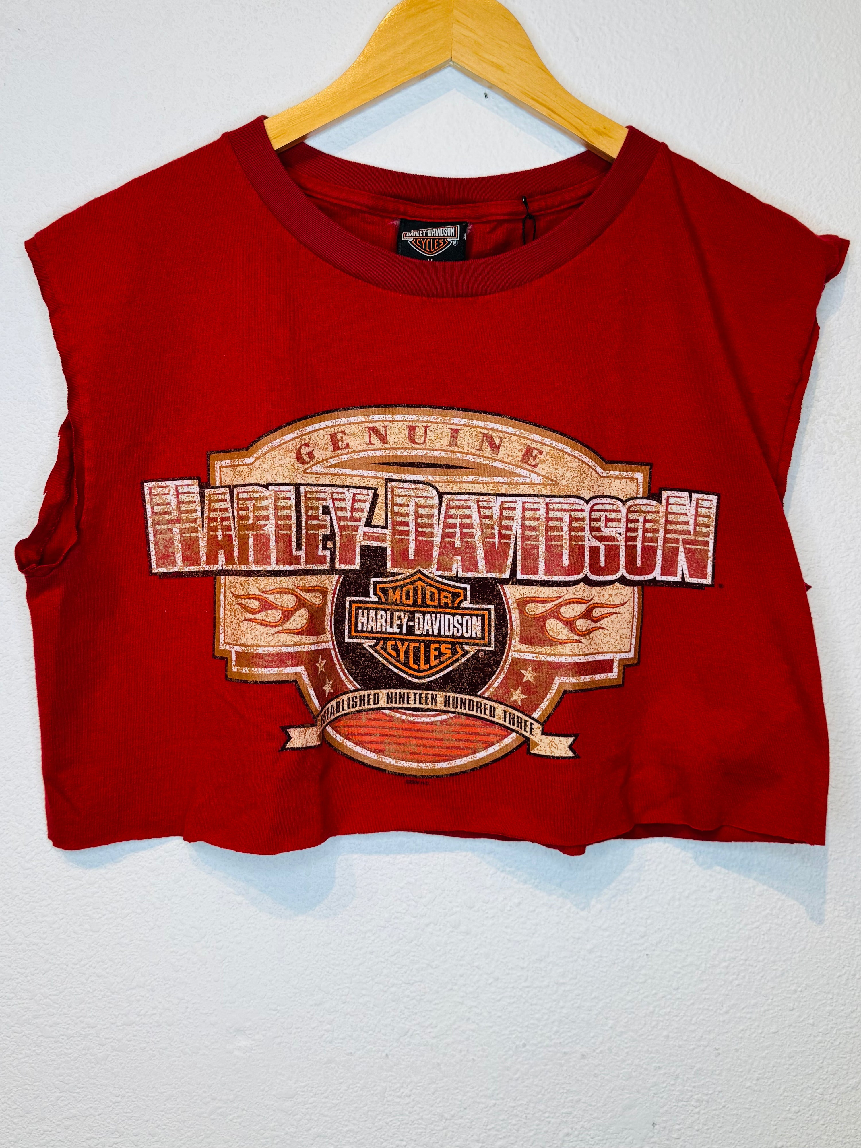 Reno Harley Vintage Crop Tank