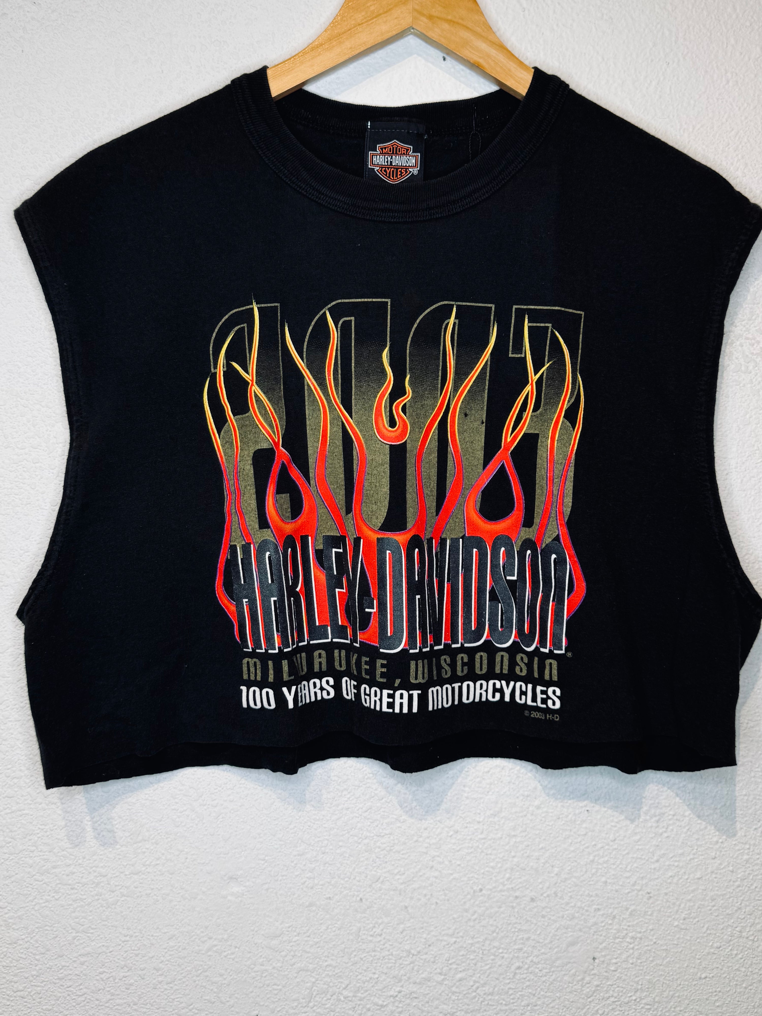 Milwaukee Harley Vintage Crop Tank