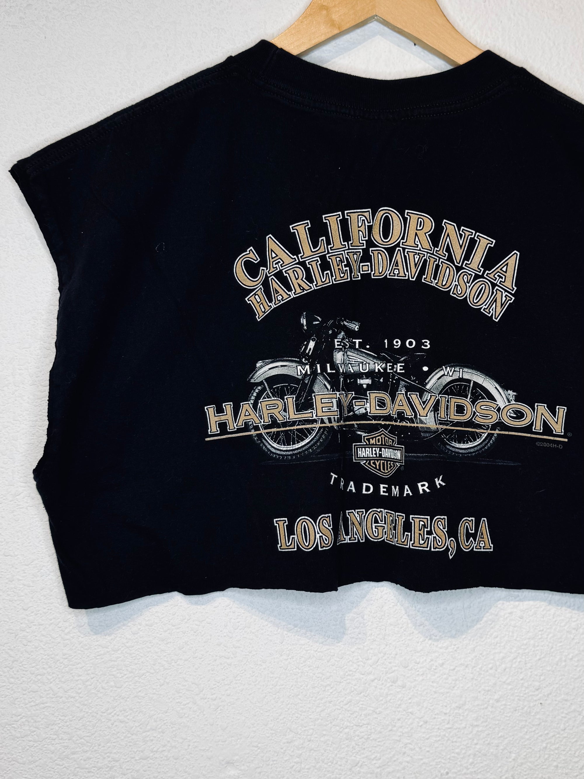 California Harley Vintage Crop Tank