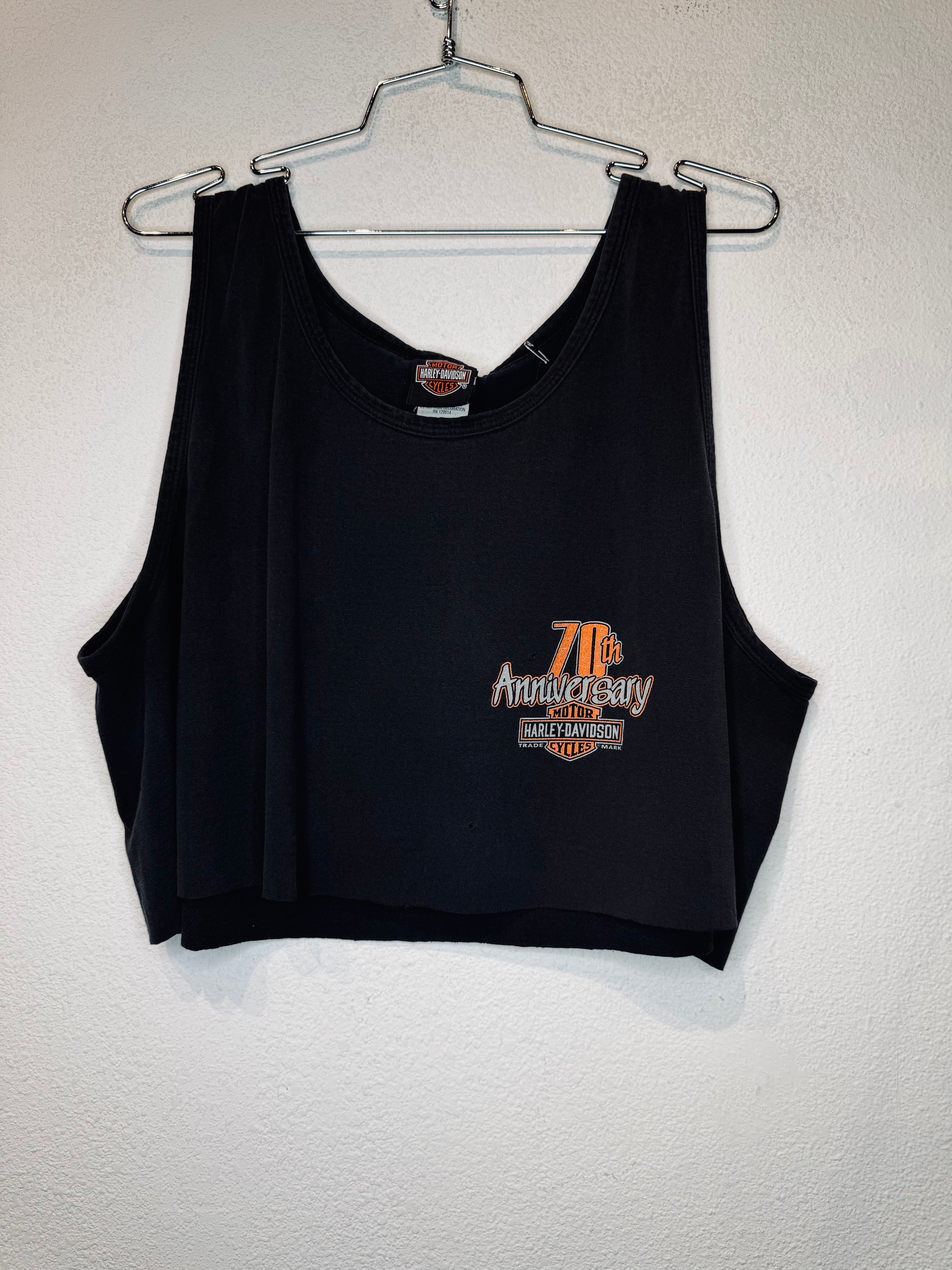 70th Harley Vintage Crop Tank
