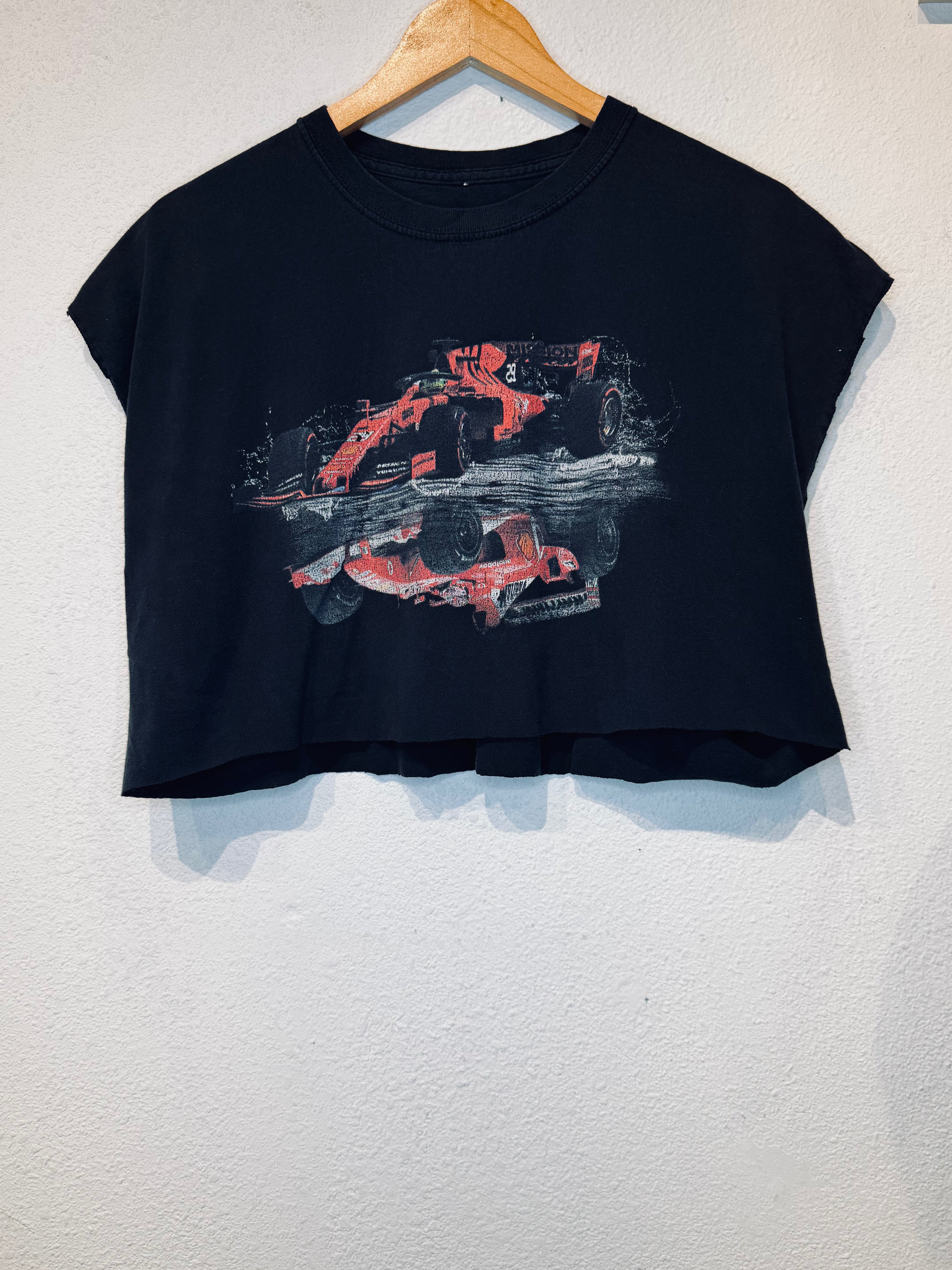 Race Car Vintage Crop Tank