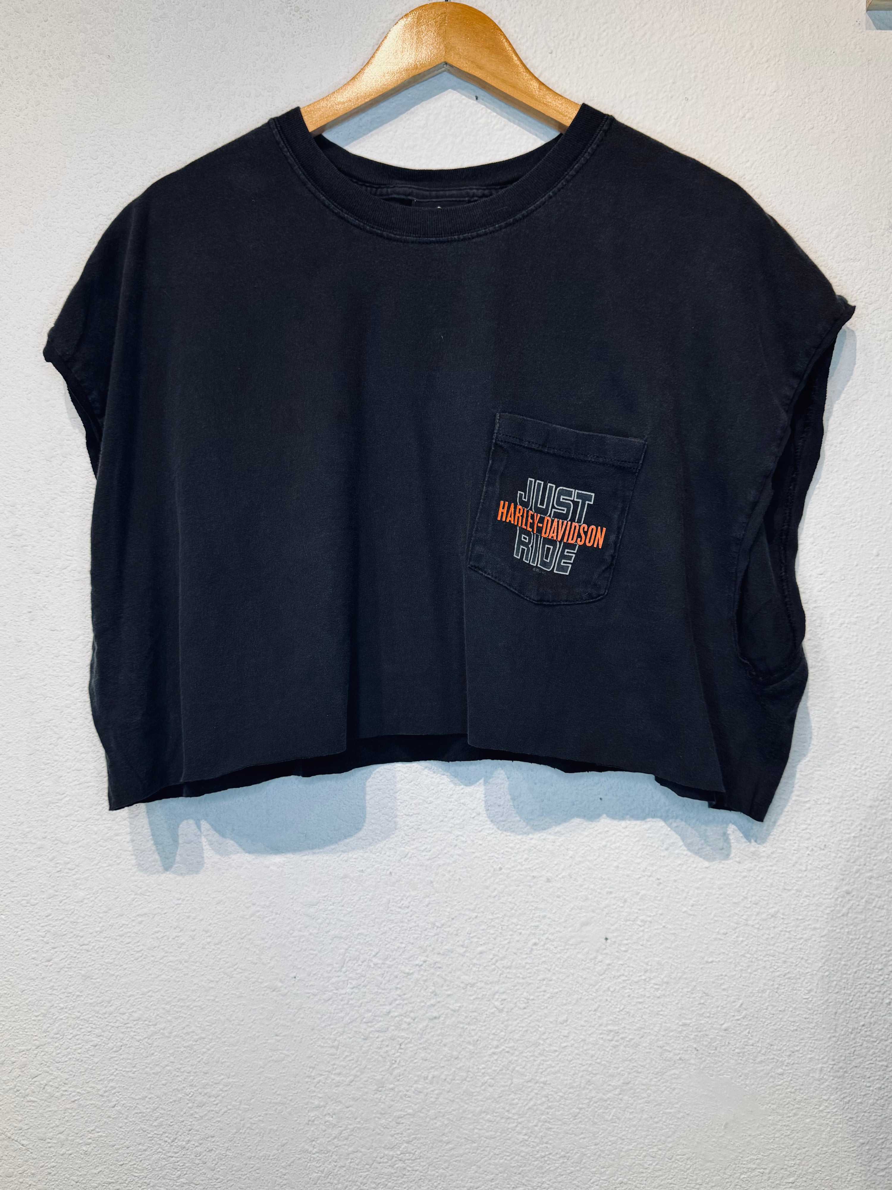 Just Ride Harley Vintage Crop Tank
