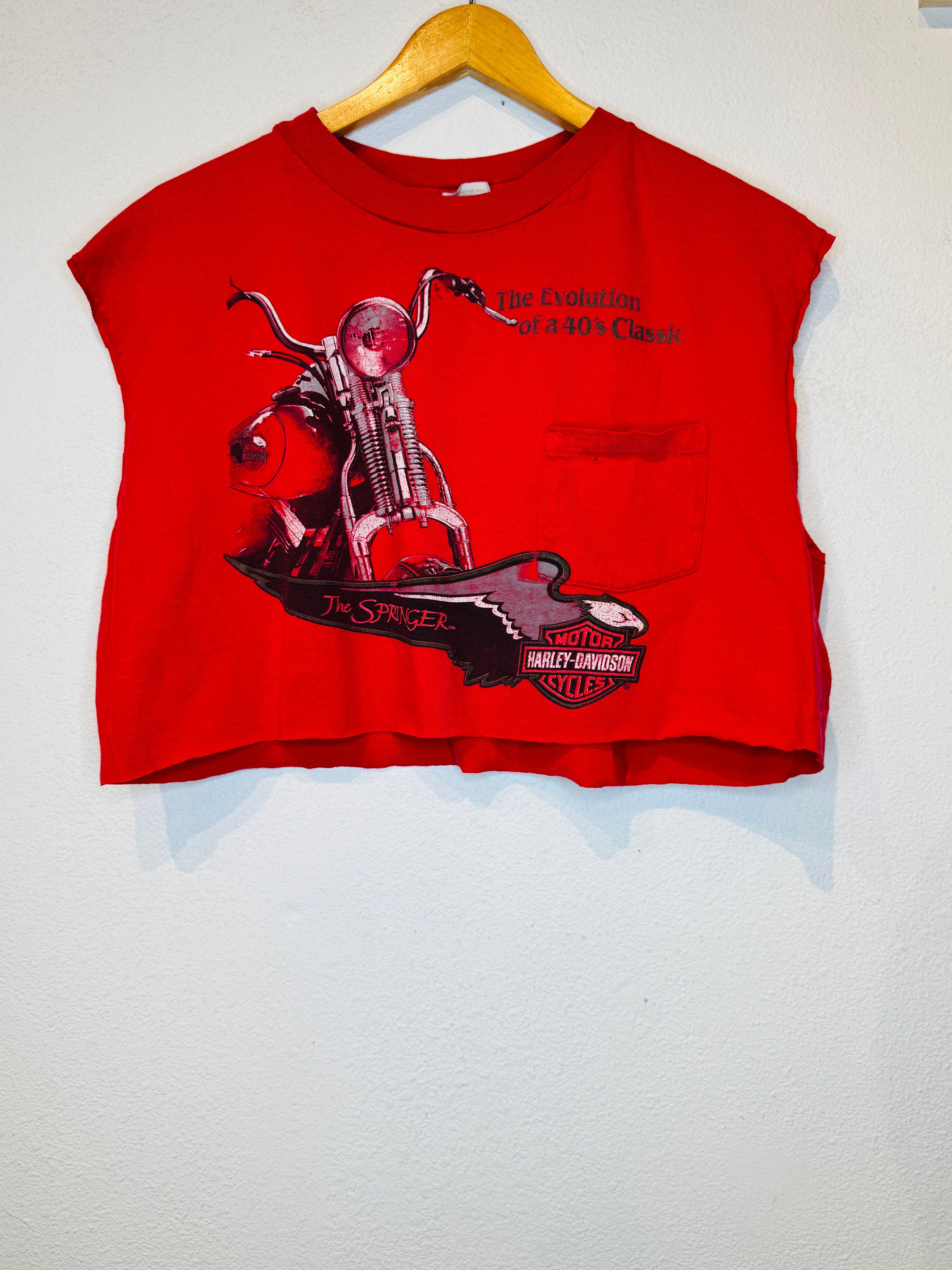 The Springer Harley Vintage Crop Tank