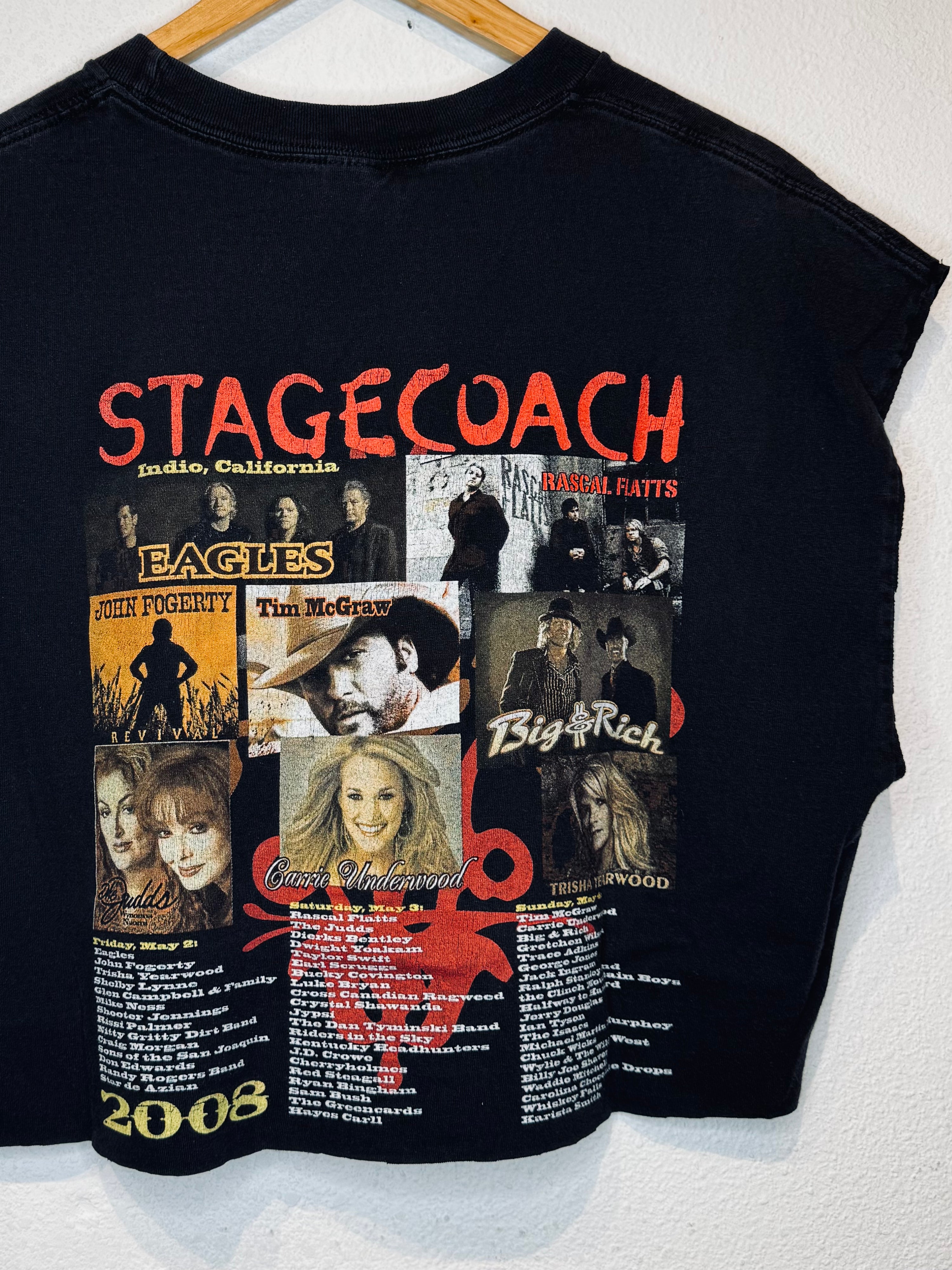 Stagecoach '08 Vintage Crop Tank