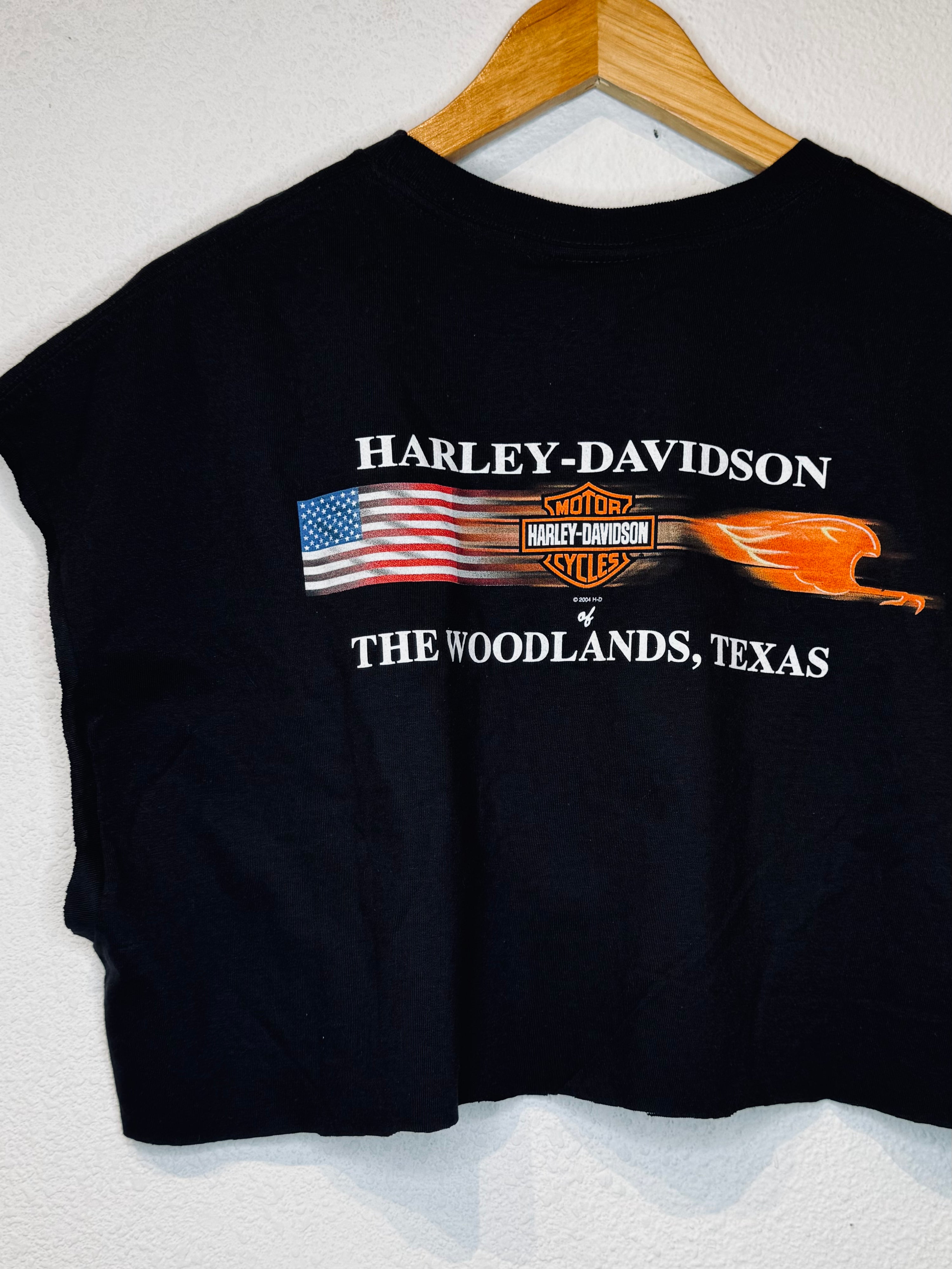 Woodlands Harley Vintage Crop Tank