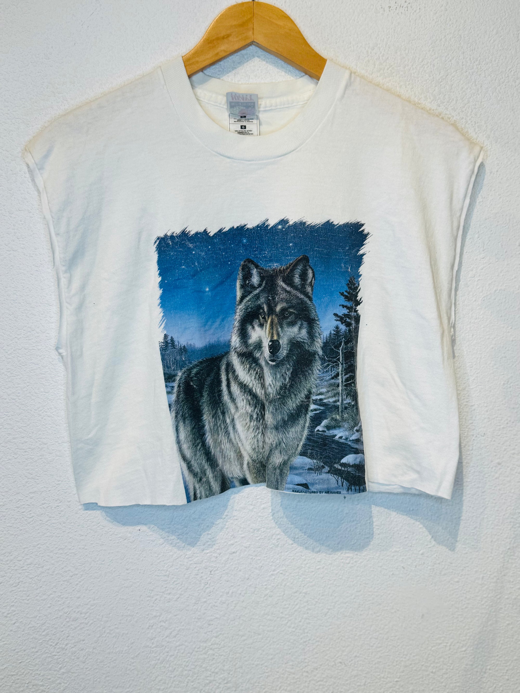 Wolf Vintage Crop Tank