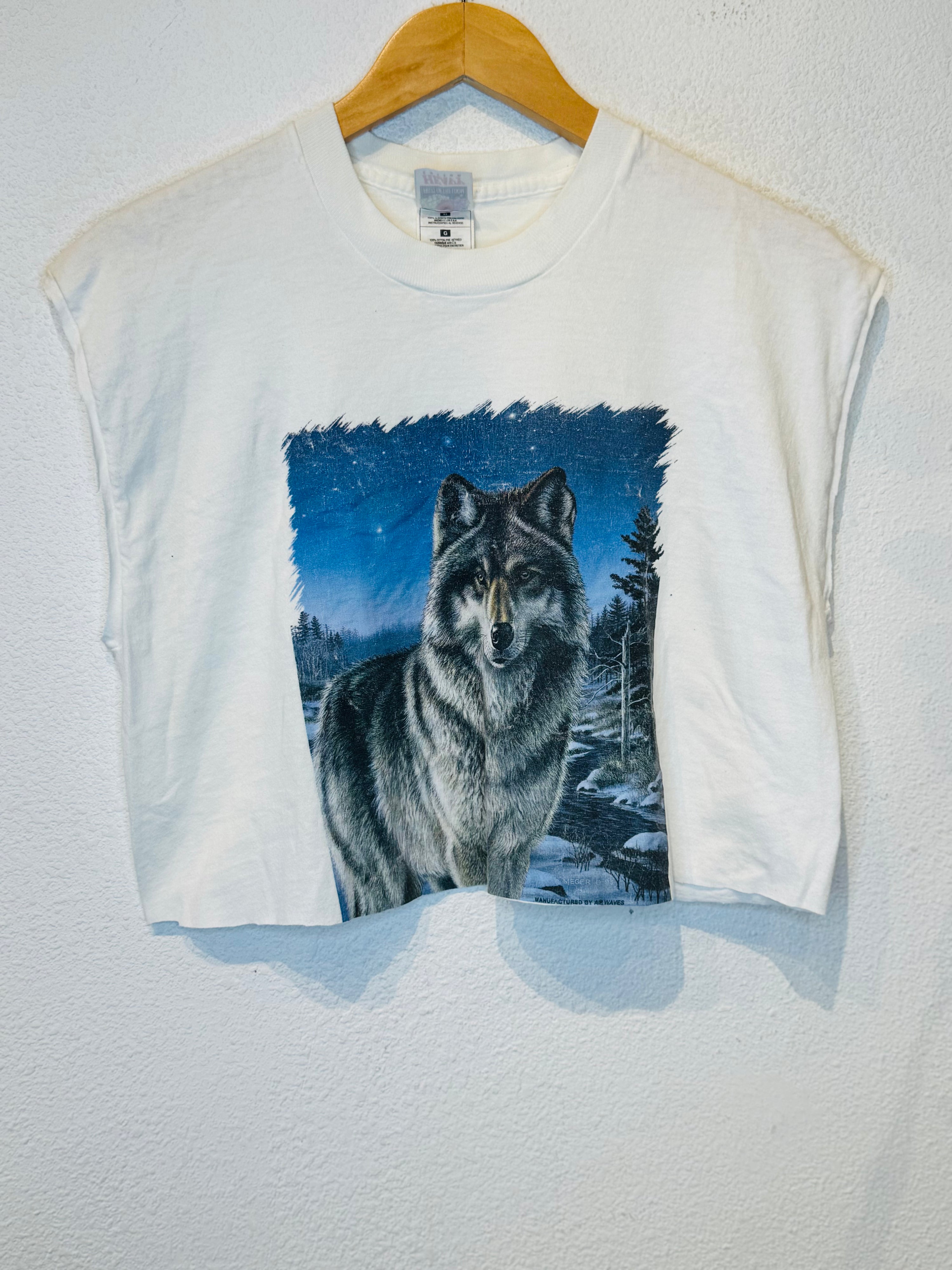 Wolf Vintage Crop Tank