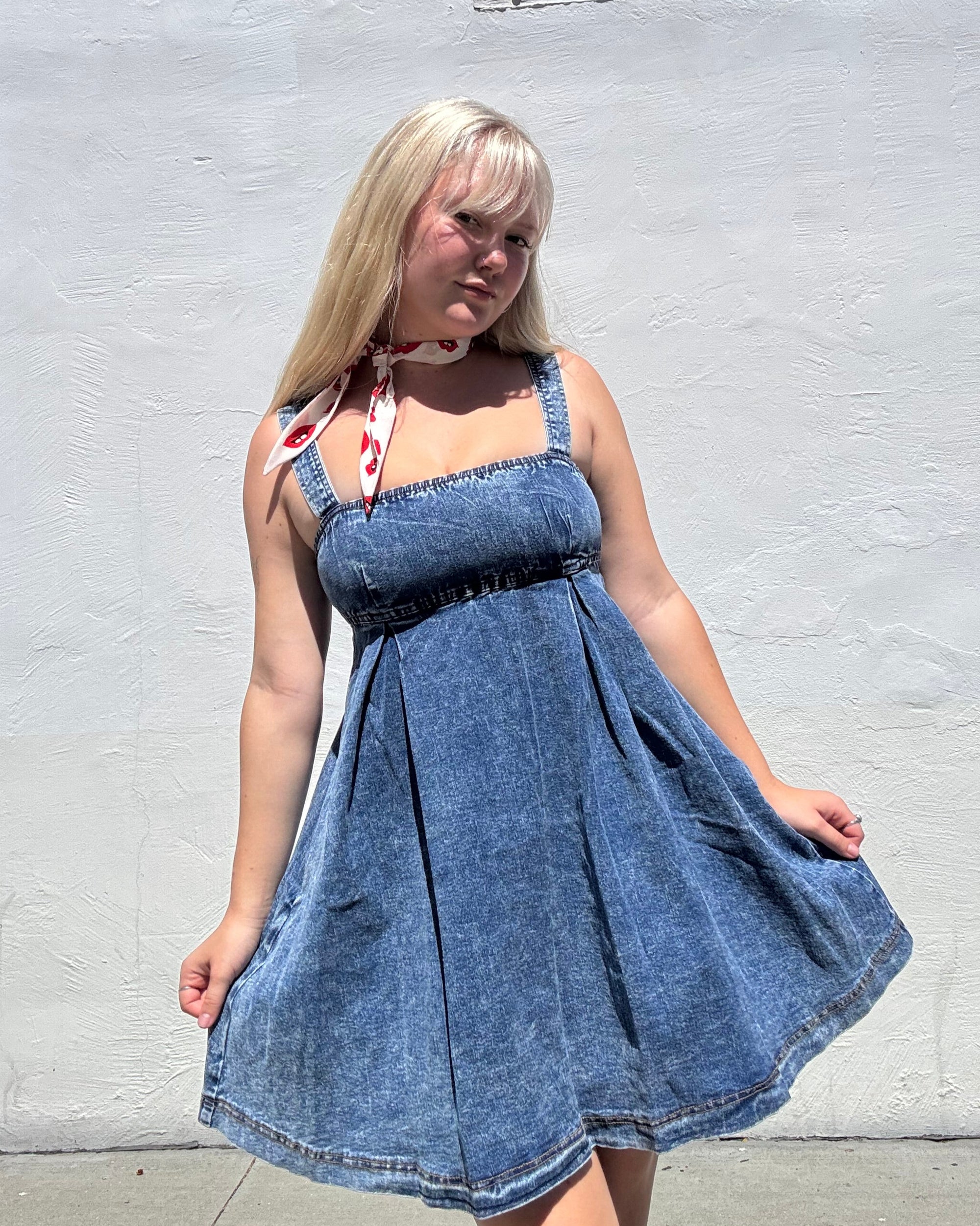 Denim Babydoll Dress