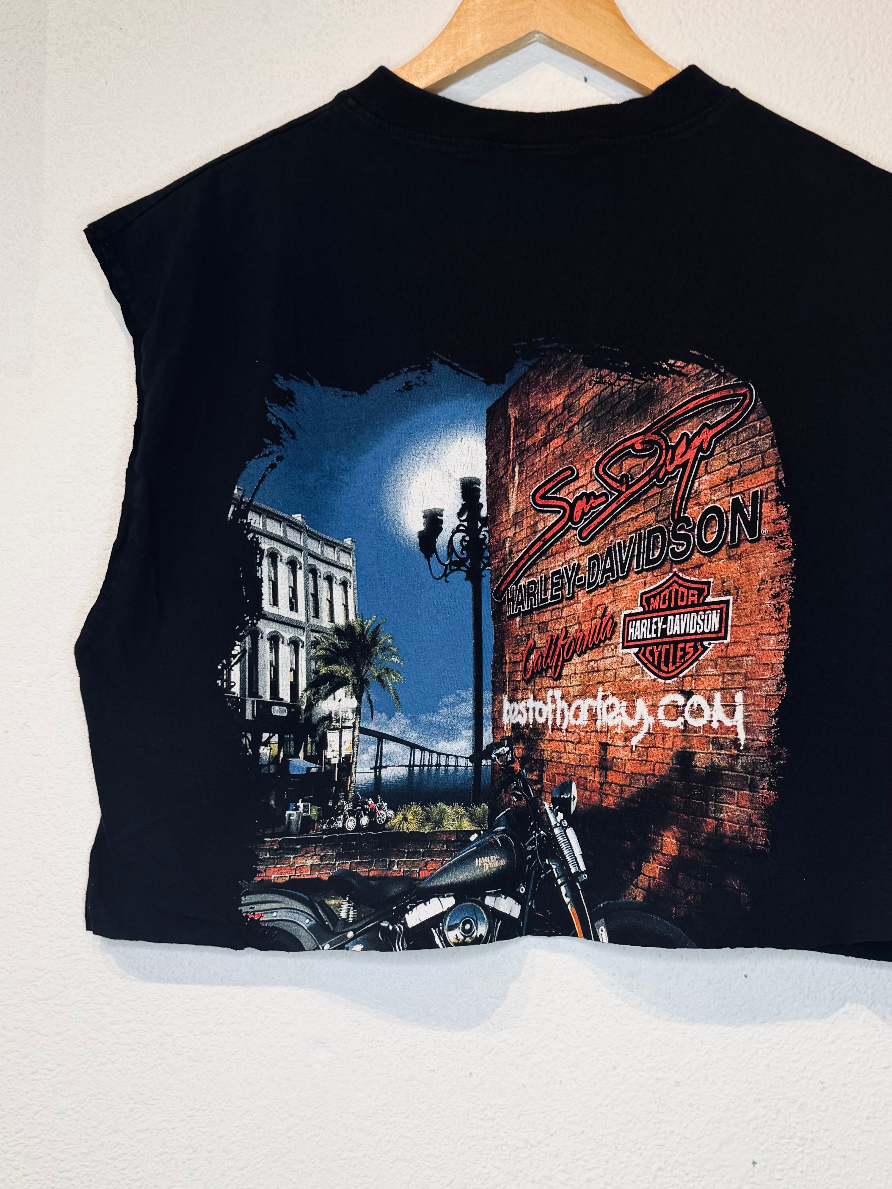 San Diego Harley Vintage Crop Tank
