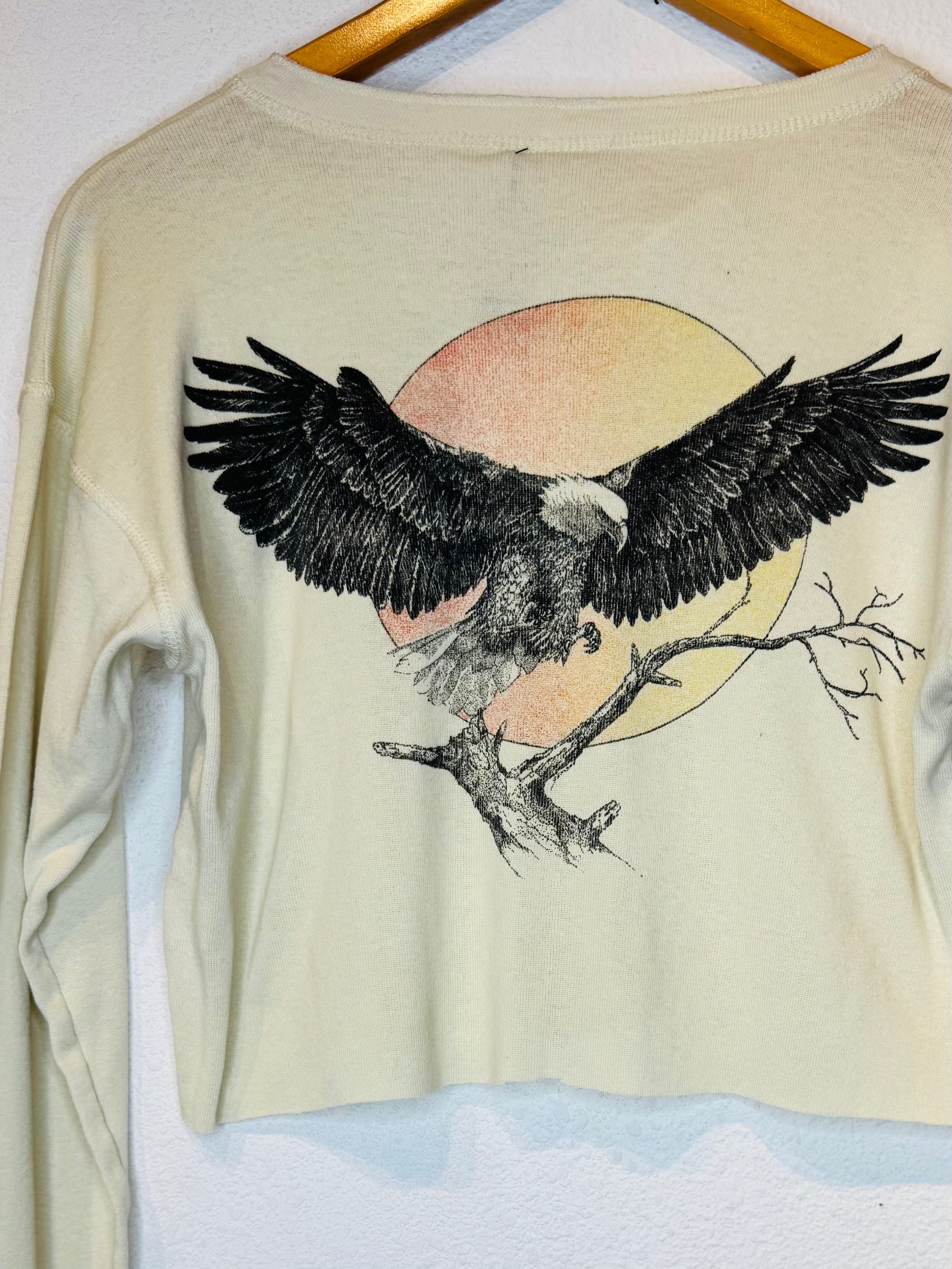Soaring Eagle Vintage Crop Long Sleeve