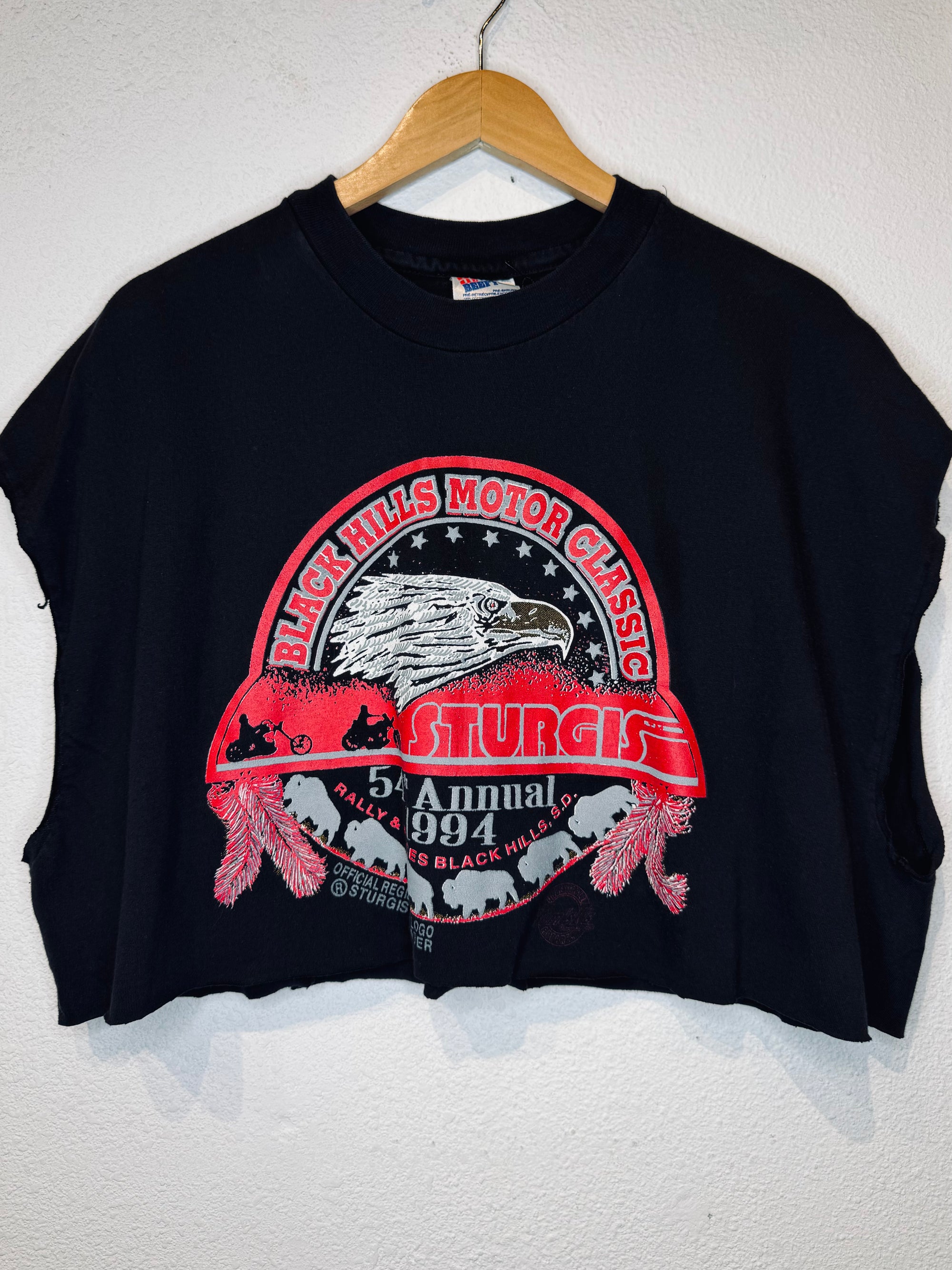 Sturgis '94 Vintage Crop Tank - Burnout