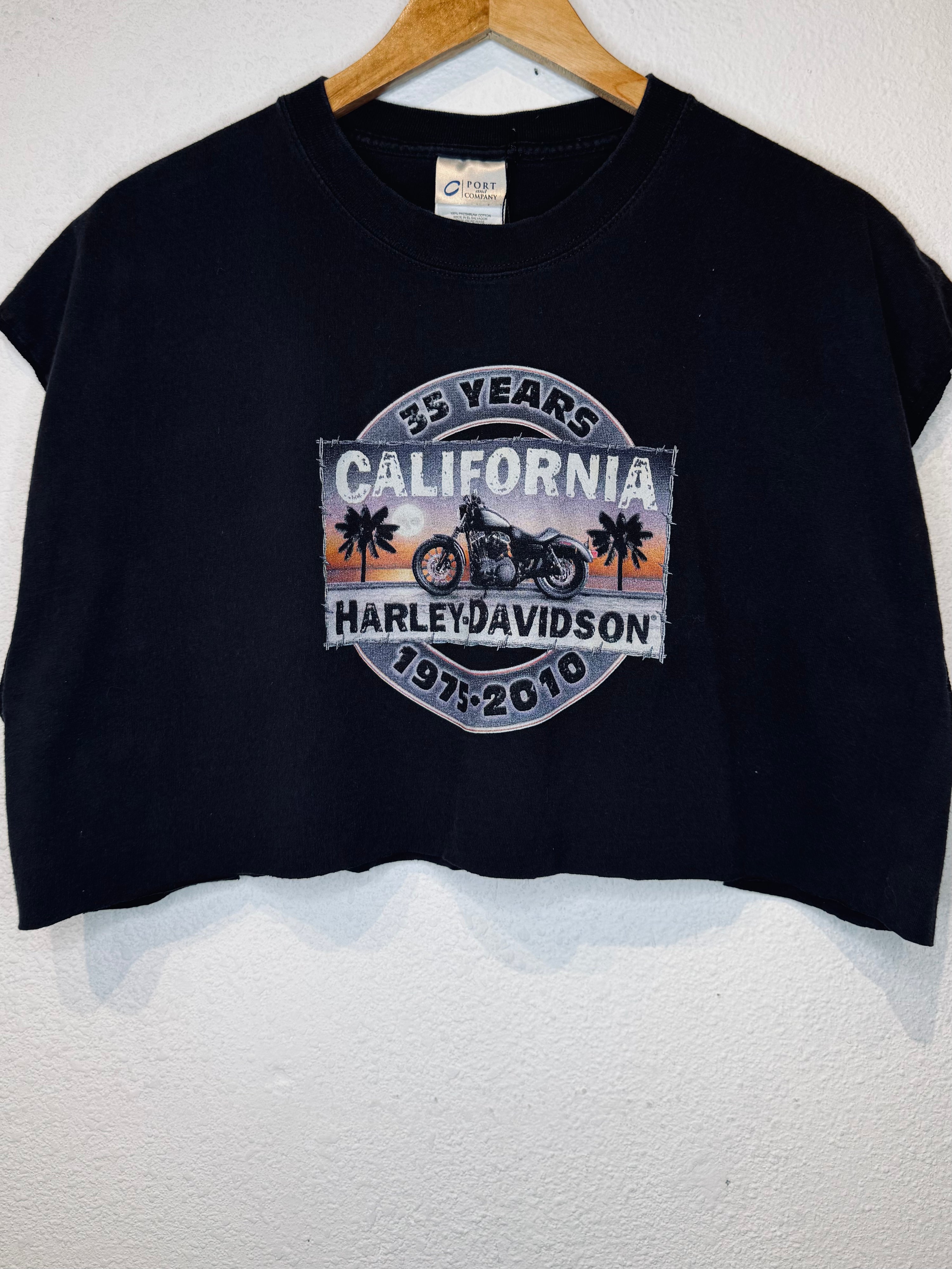 California Harley Vintage Crop Tank