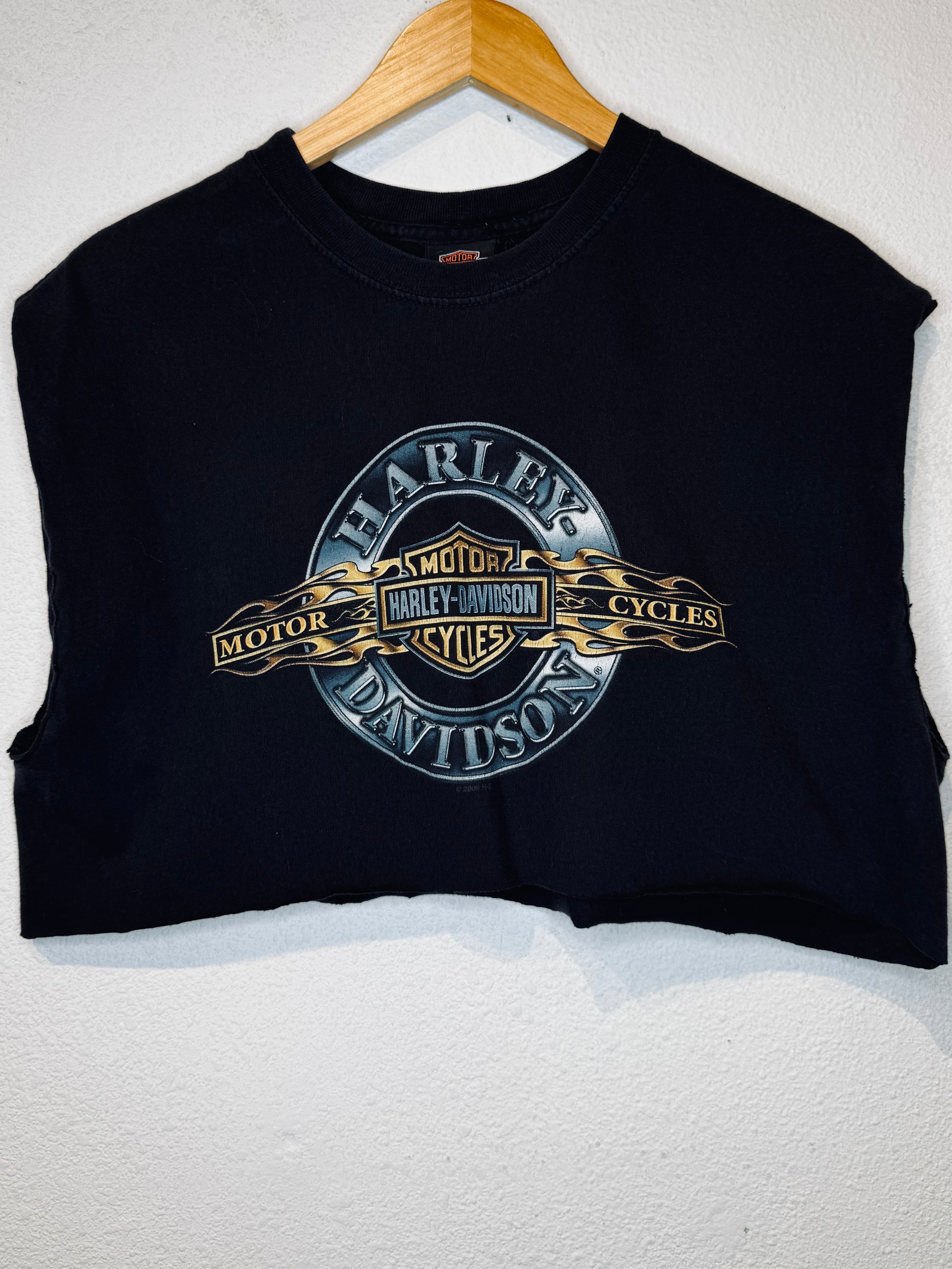 Durango Harley Vintage Crop Tank - Burnout