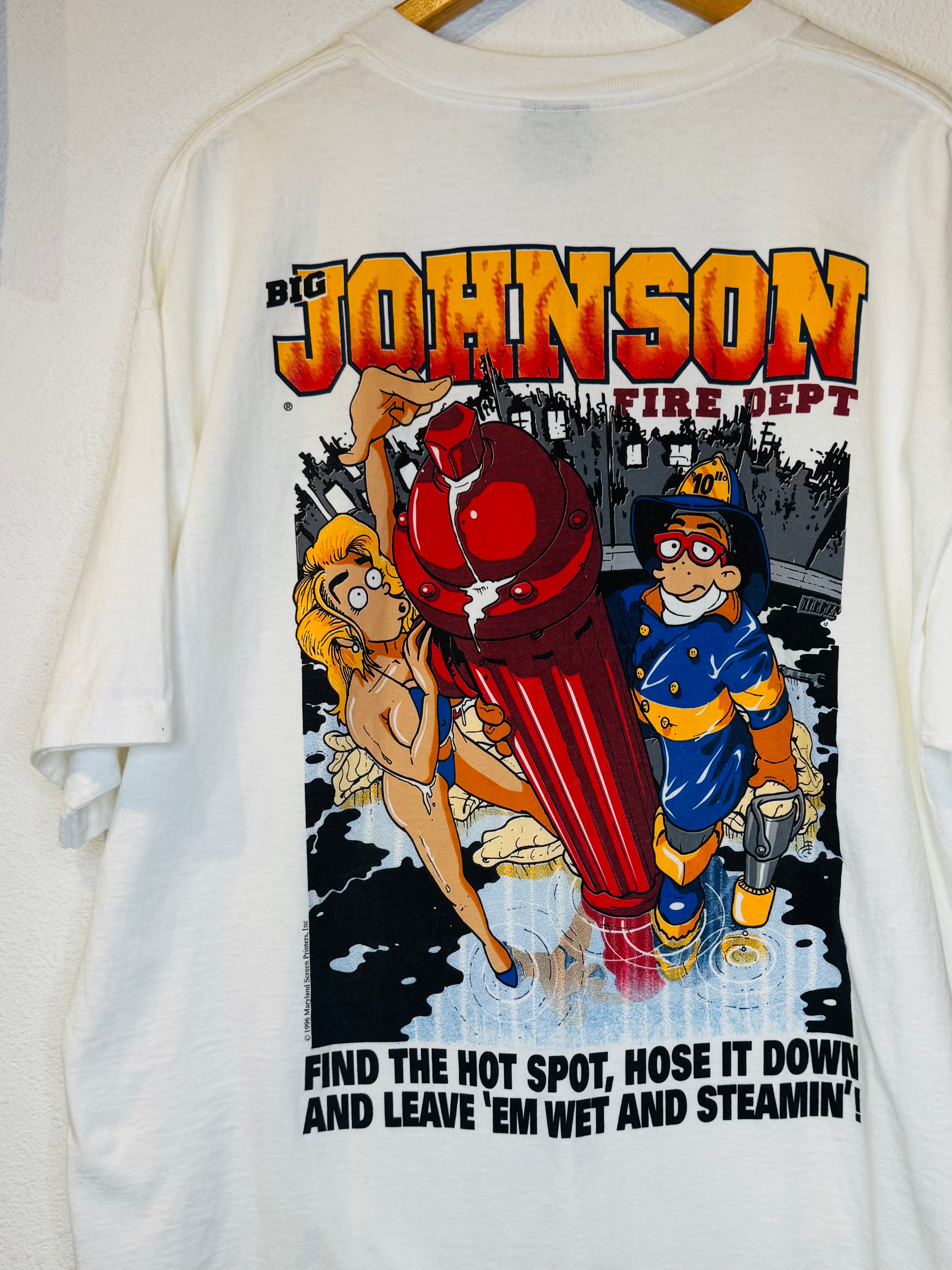 Big Johnson Fire Dept Vintage Tee