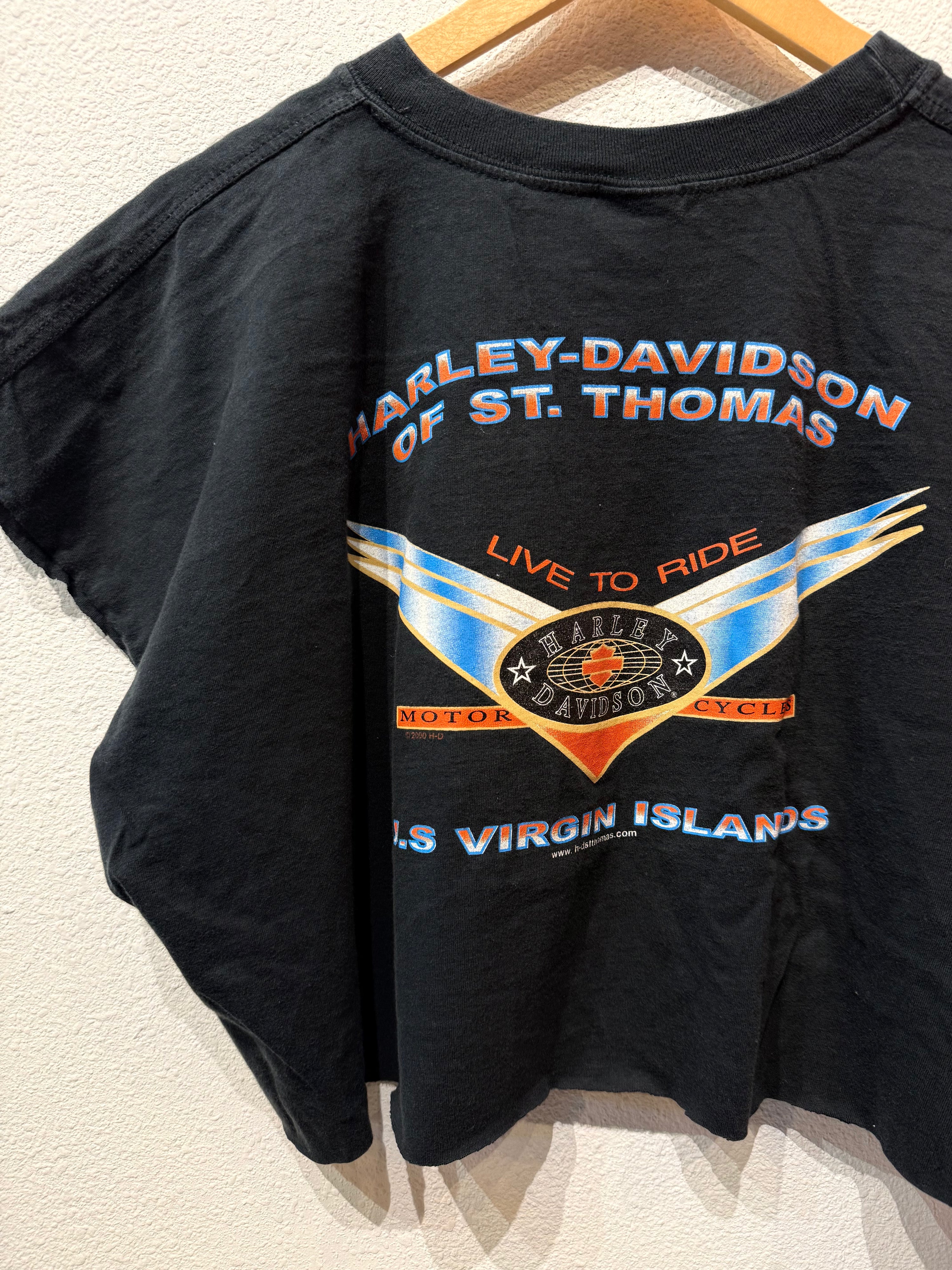 Virgin Islands Harley Vintage Crop Tank