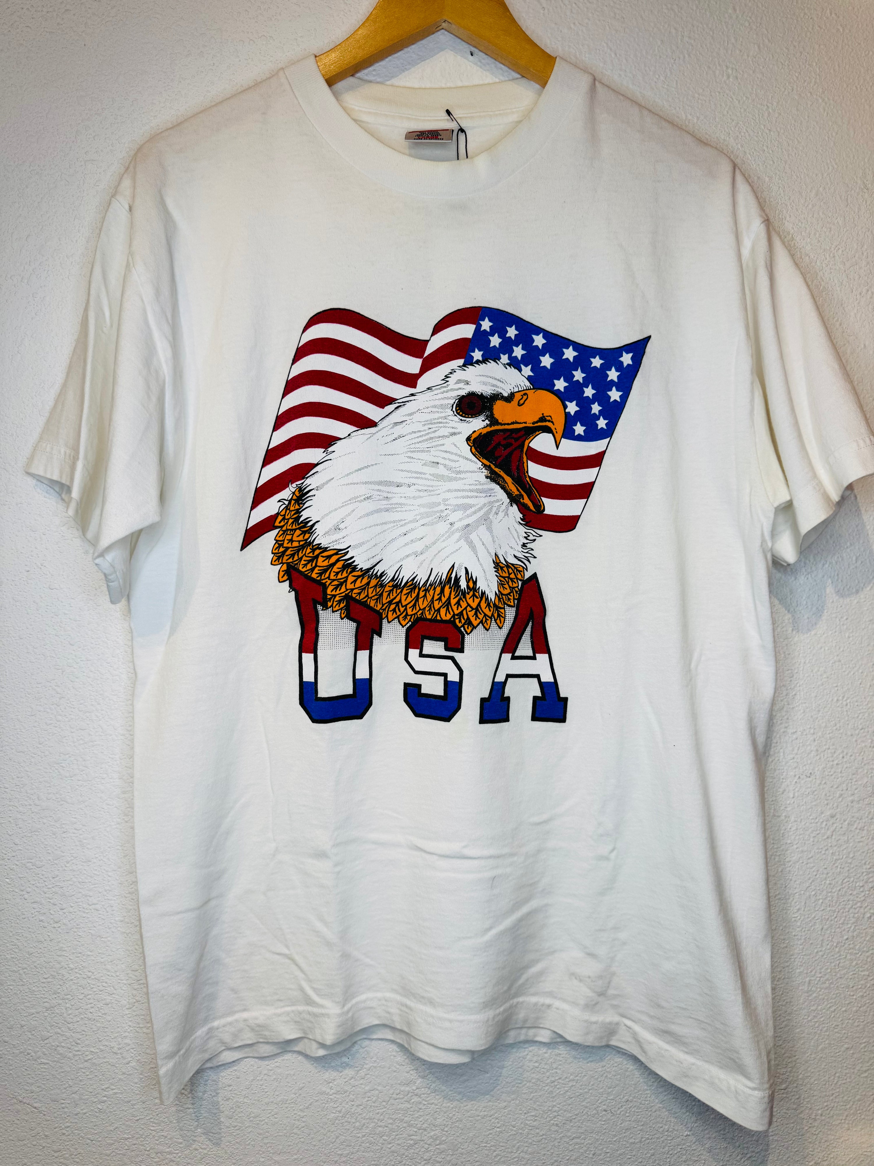 USA Eagle Vintage Tee - Burnout