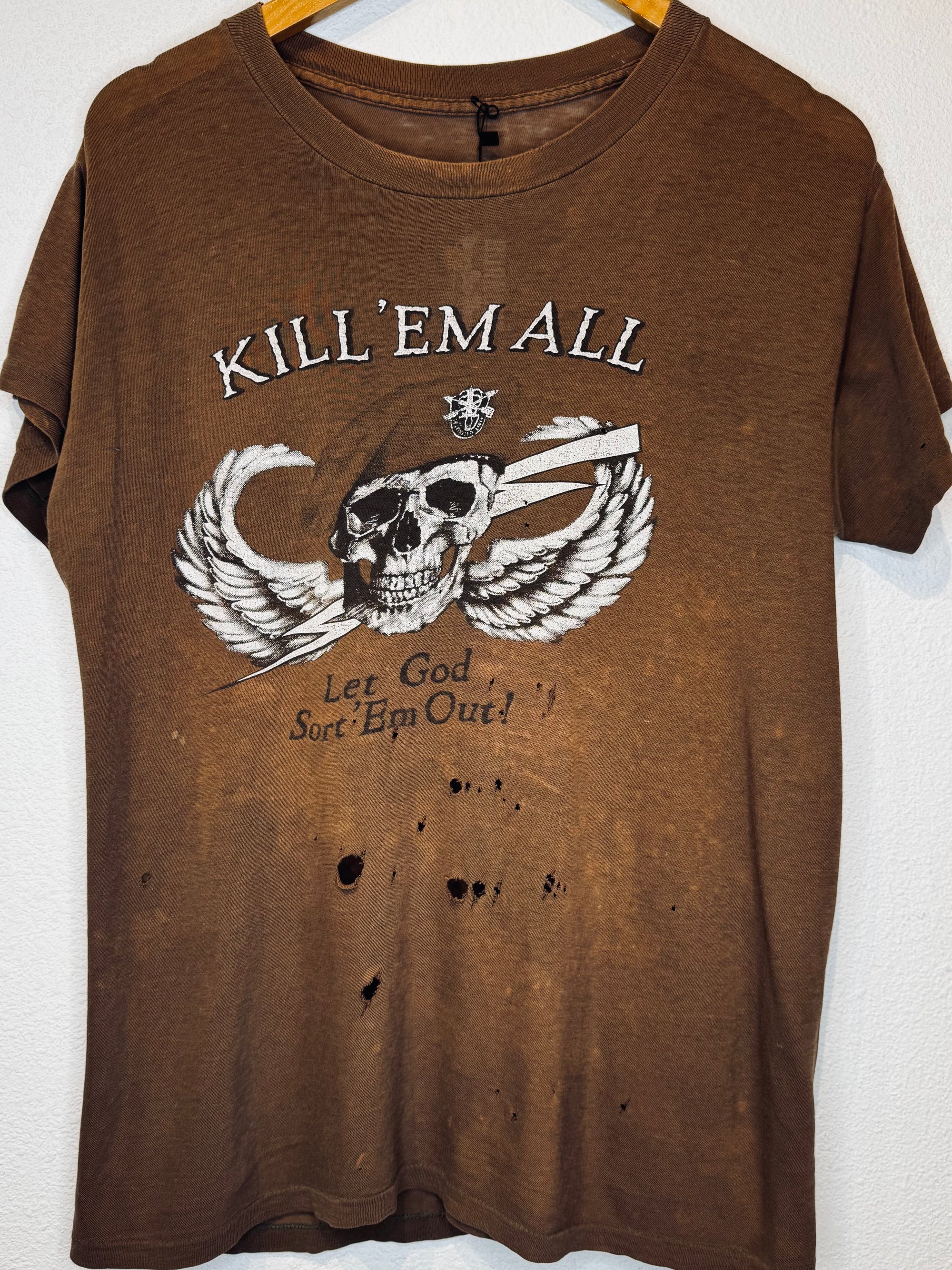 80's Kill 'Em Vintage Tee - Burnout